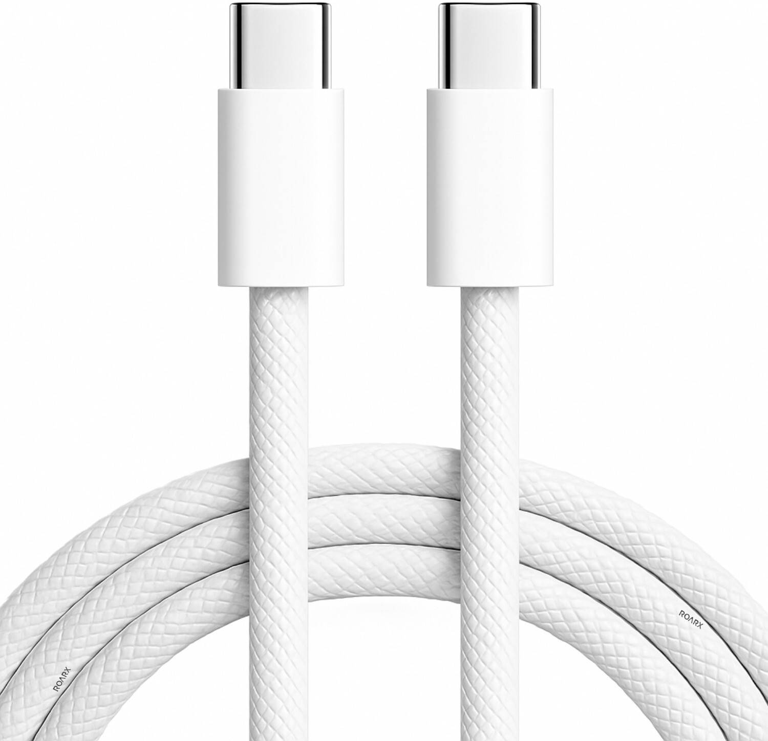 RoarX Type C 10 A 1 m Nylon Braided Braided 25W-45W TYPE-C TO TYPE-C FAST CHARGING CABLE