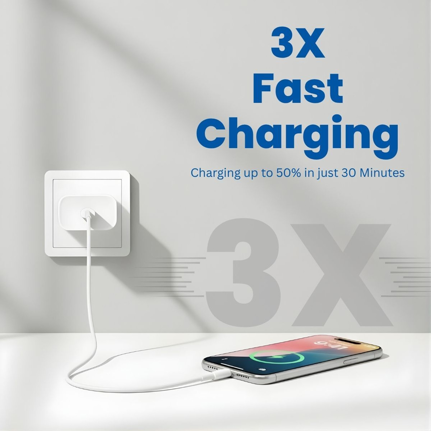 Image of MAK Type C 3 A 1 m Braided Original 80W USB-C to C Fast PD Nylon Braided Charging Cable
