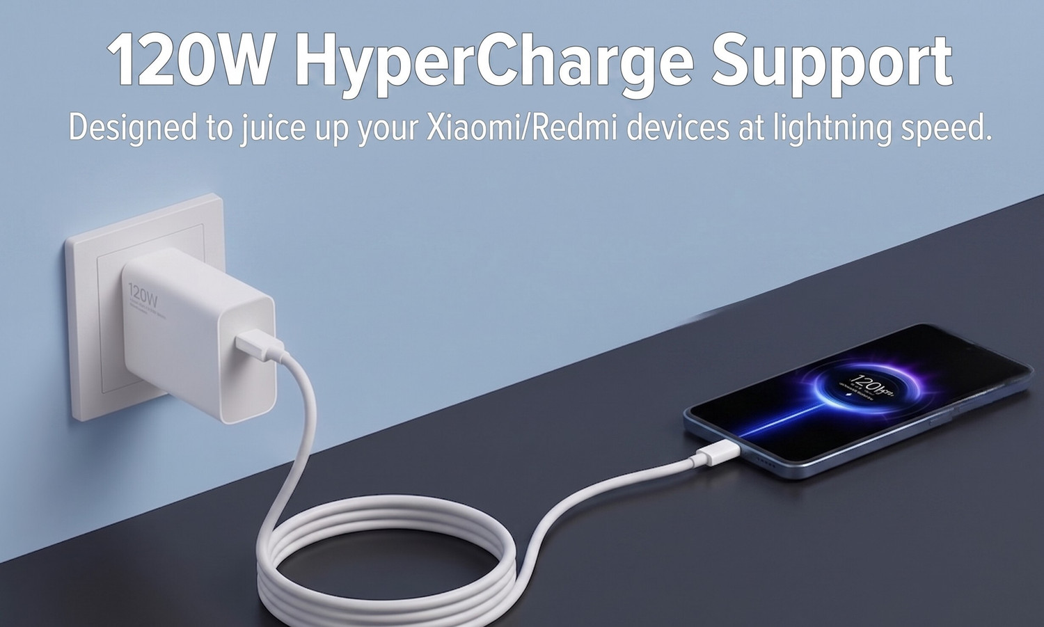 Image of XIAOMI Type C 6 A 1 m TPE 6A 120W HyperCharge