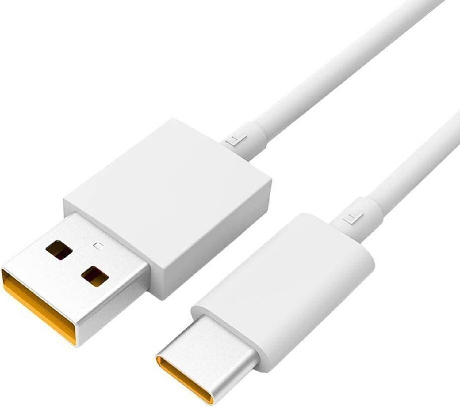 RS3Gadgets Type C 6 A 1 m Metal Braided 65W Super Vooc Charge, Data Sync Fast Charging Type-C Cable