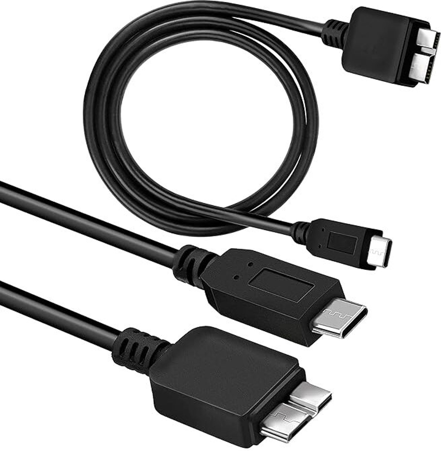 Image of ALRITO Type C 0.3 m USB C to Micro B 3.0 Cable (5 Gbps), USB 3.1 External Hard Drive Cable
