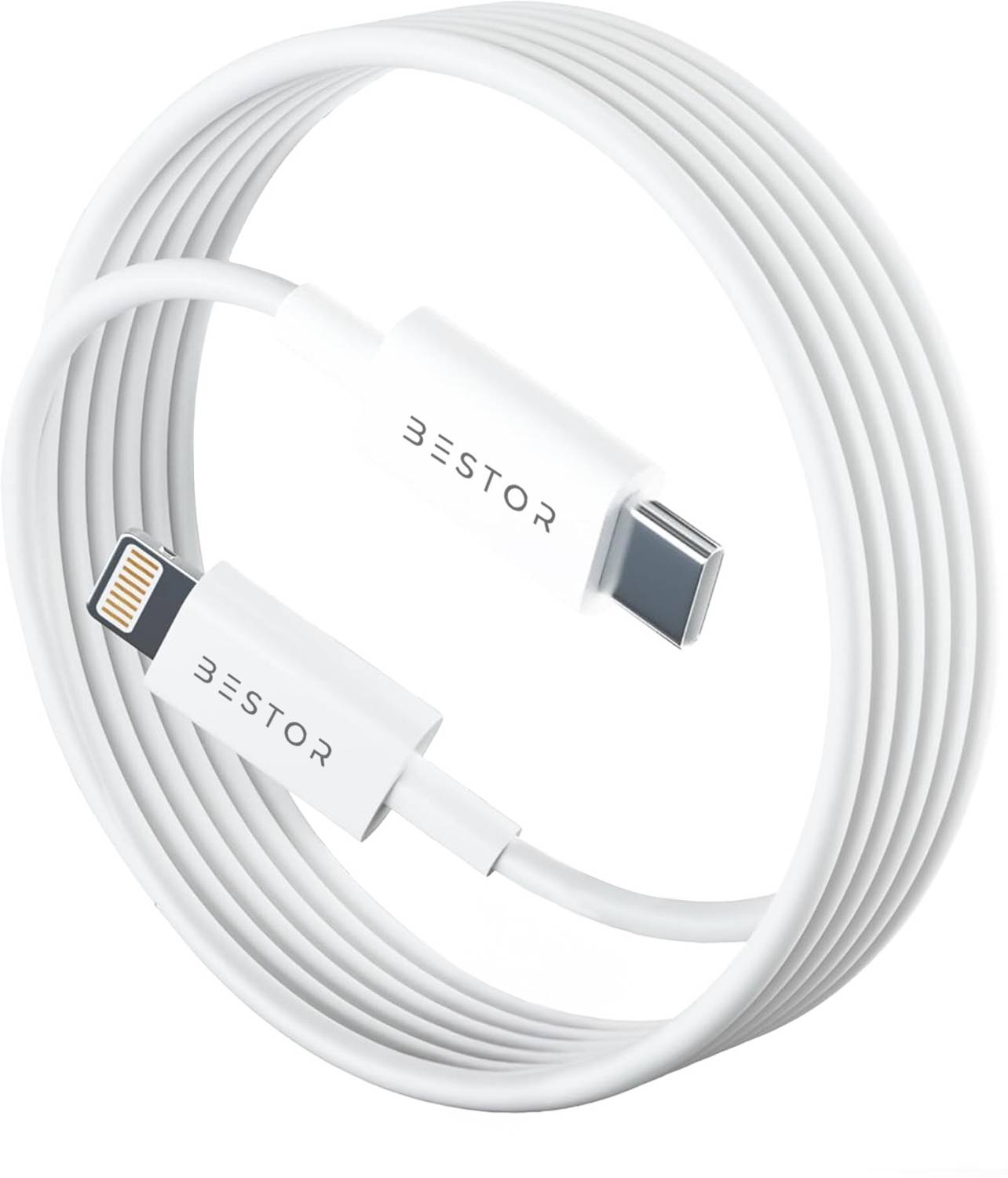 Bestor Type C 3 A 1 m USB Type C to Lightning Cable 27W Fast Charger Cable
