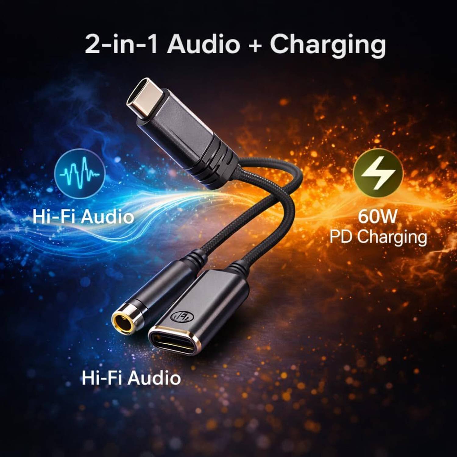 mizi Type C 3A 0.15m Aluminum Foil Cable - Image 4