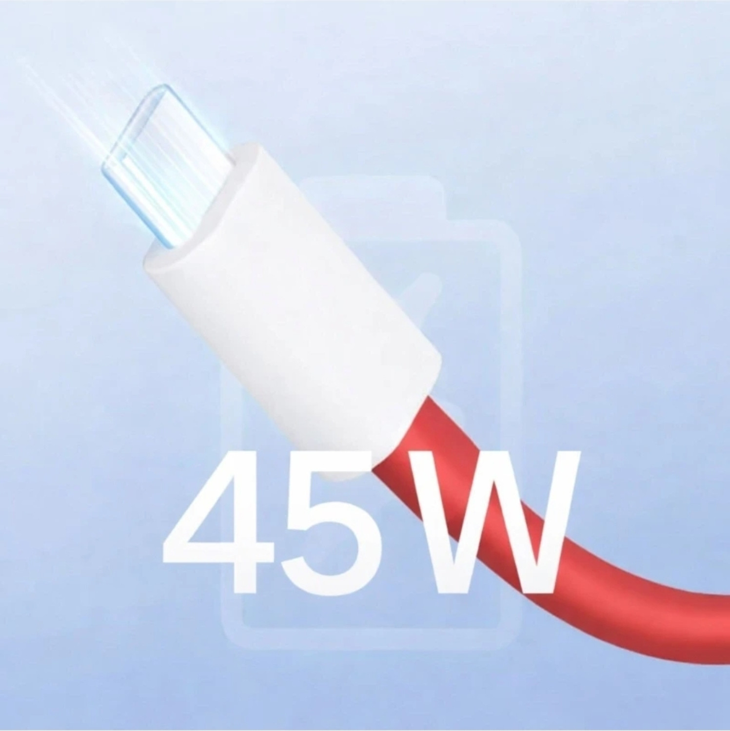 Image of Onepluss Type C 3 A 1 m Oneplus data cable 3 A 1 Meter Red White Data Cable