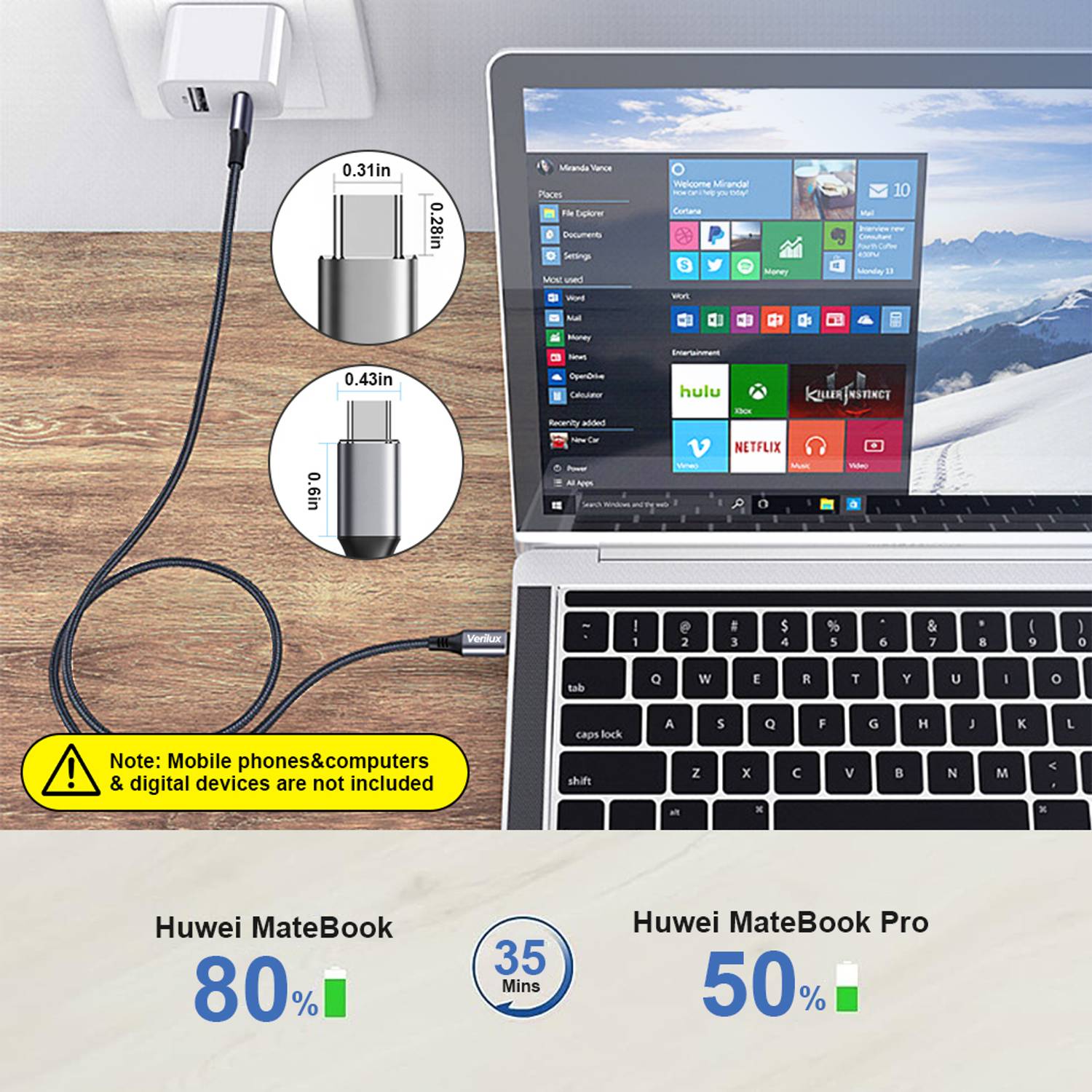 ZITRONIX USB Type C Cable 5m - Image 3