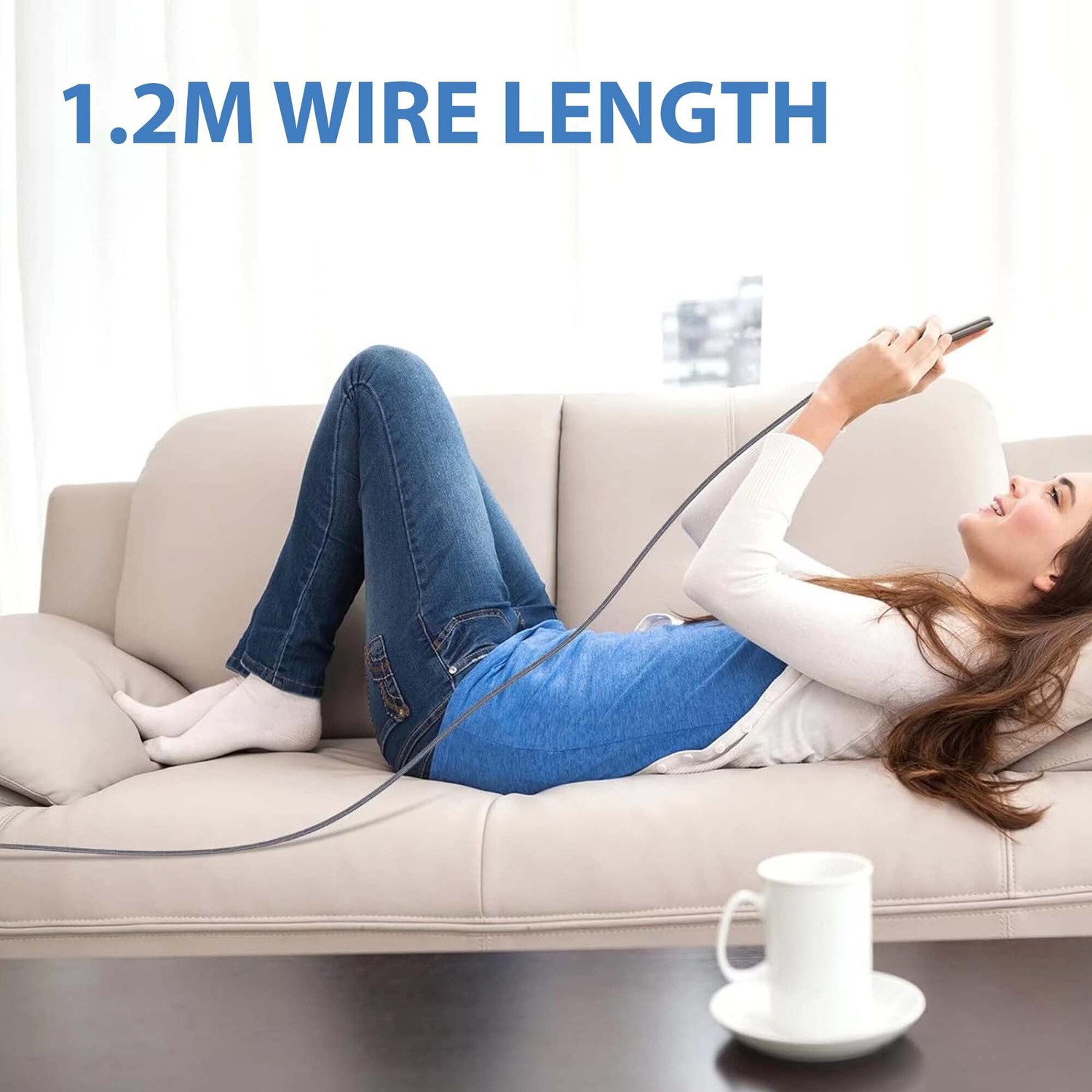 Image of Kratos USB Type C Cable 2.1 A 1 m Fast Charging Type C to Type C