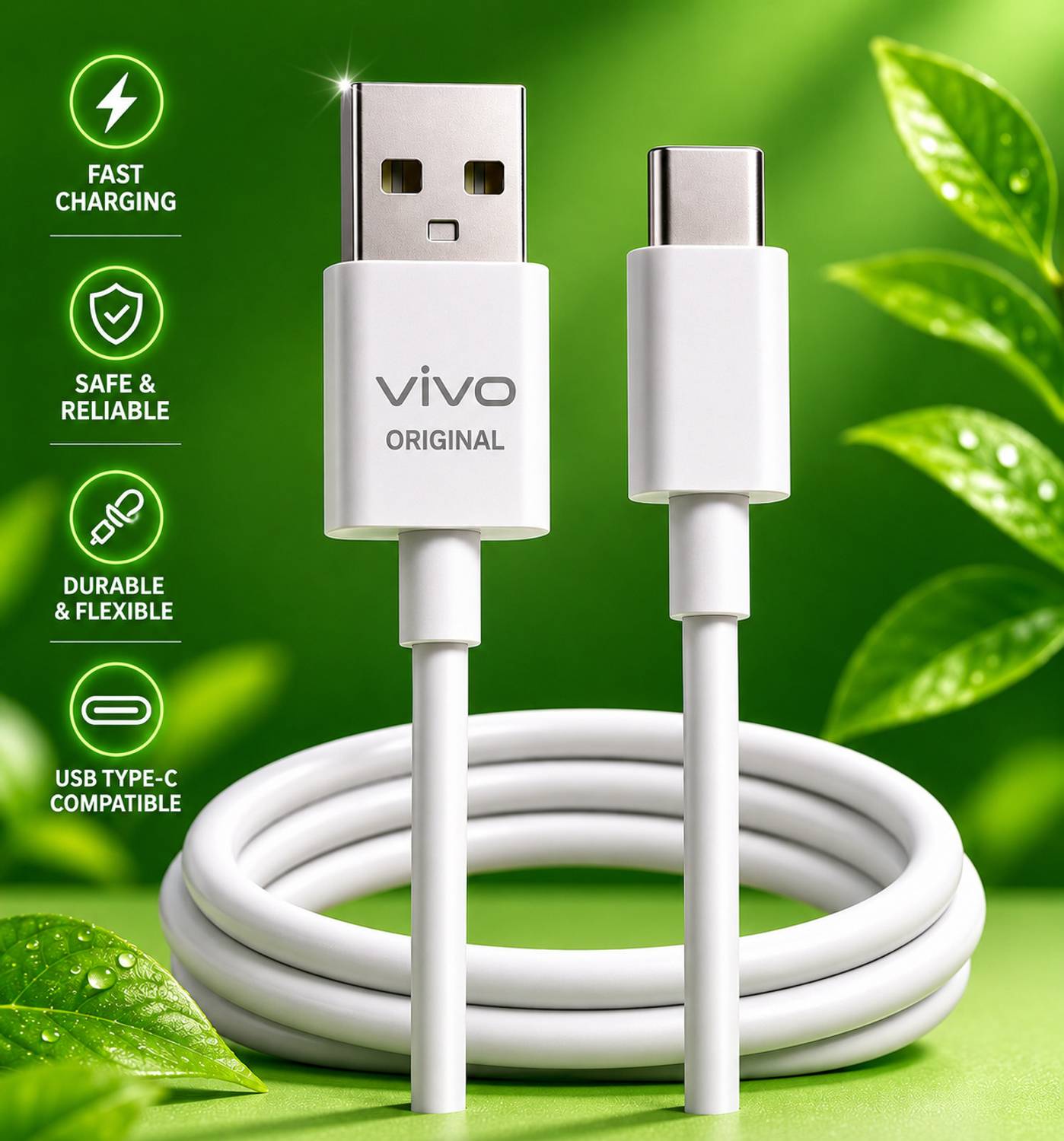 vivo 0.97m Copper USB Type-C Cable 6A - Image 2
