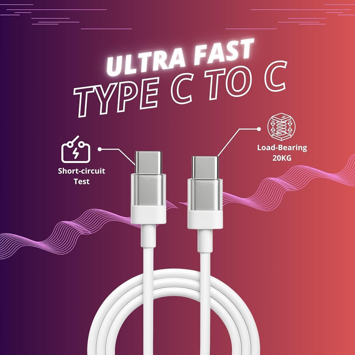 Image of ANIO Type C 6 A 1 m copper 65w Fastest Super Charging Cable