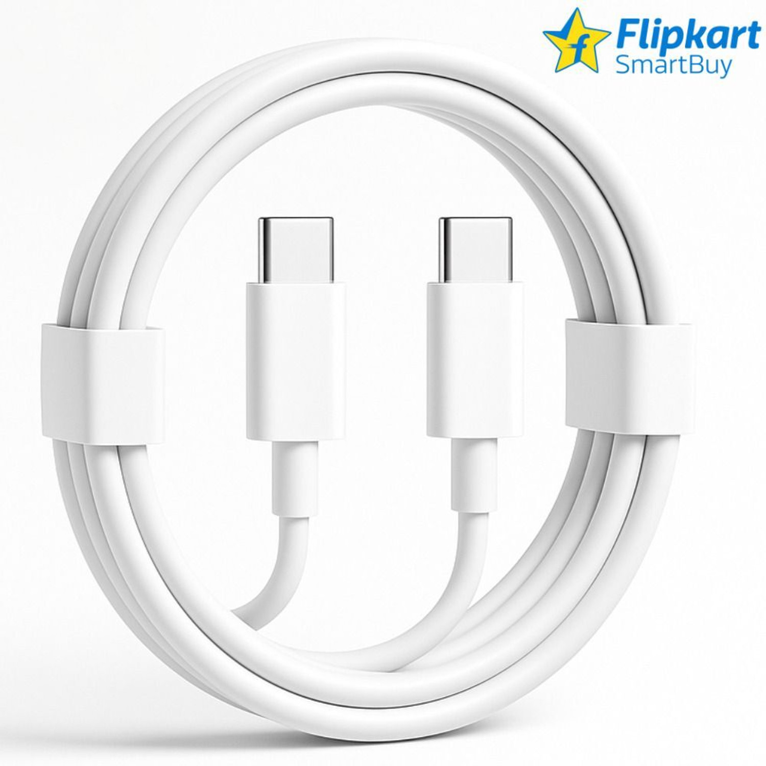 Image of Flipkart SmartBuy Type C 3 A 1 m TPE 25W Watt Super Fast Charging Type C to Type C Cable Compatible with Samsung Type C Phones | Type C to Type C Cable | C to C Cable | Type C Cable for Samsung | Smartbuy Original | Fast Charging cable type c | c to c type cable | c type cable | Samsung Type C Charger C to C Cable Fast Charging (Compatible)