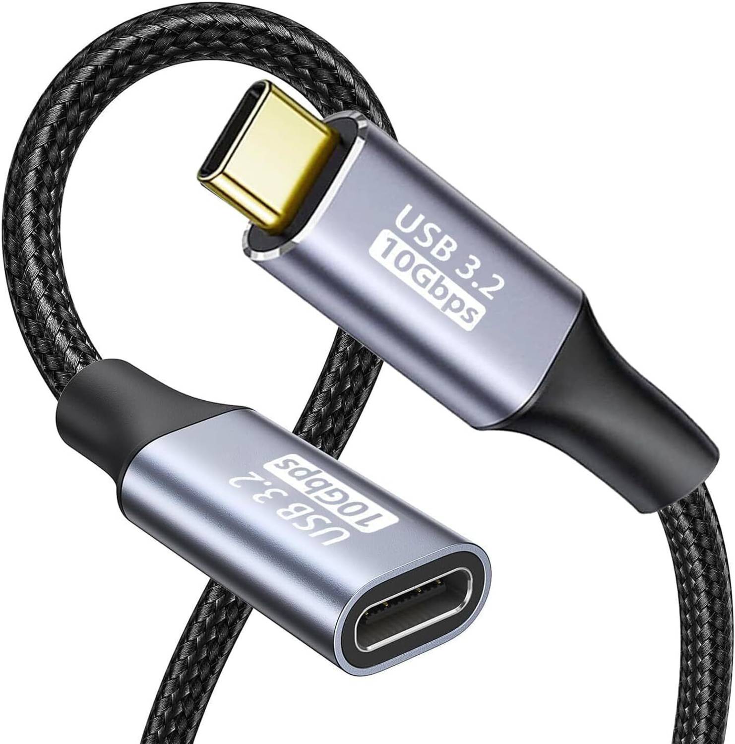 Tobo 1m USB C Extension Cable 100W 3.2/10Gbps - Image 1