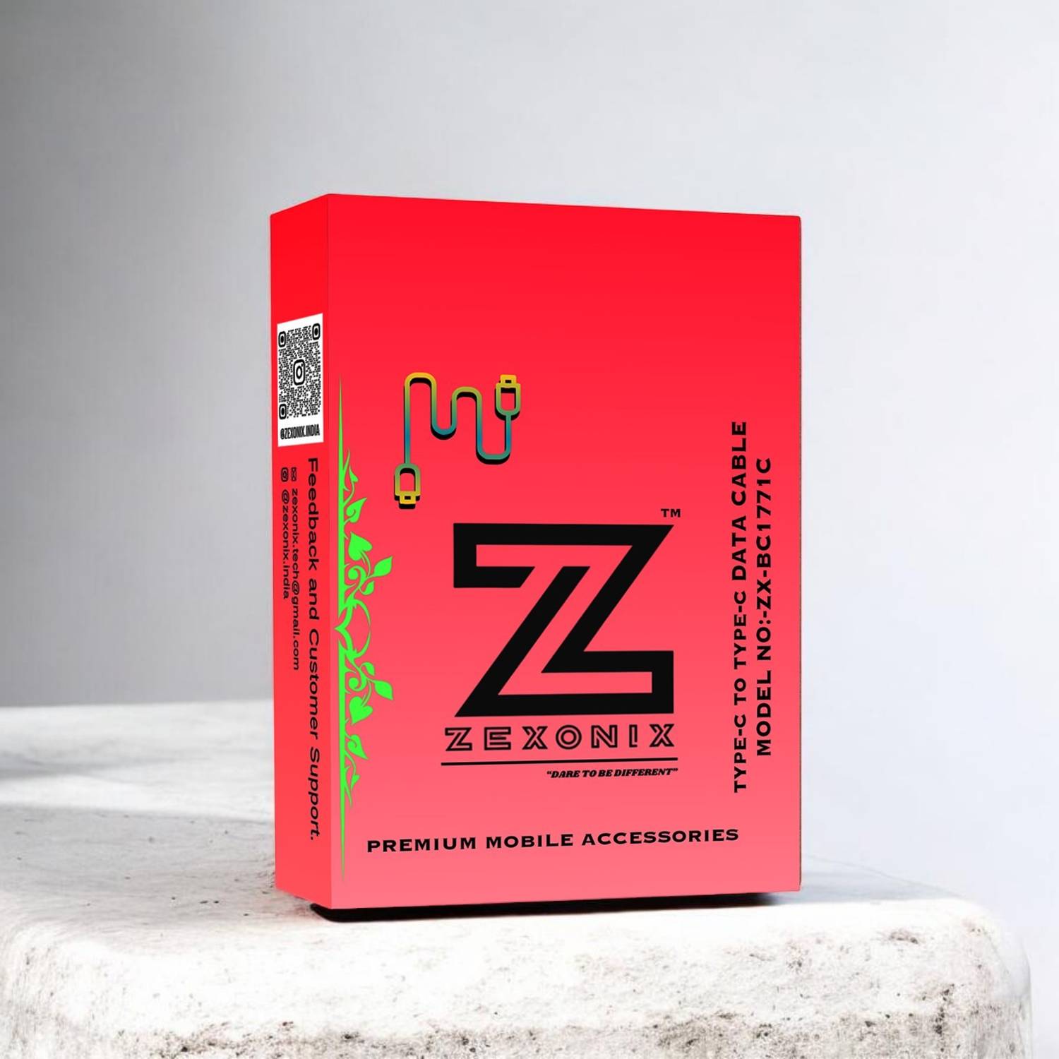 ╰(*´︶`*)╯① Zexonix Type C 1 m Zx-BC1771C - Zexonix : Flipkart.com