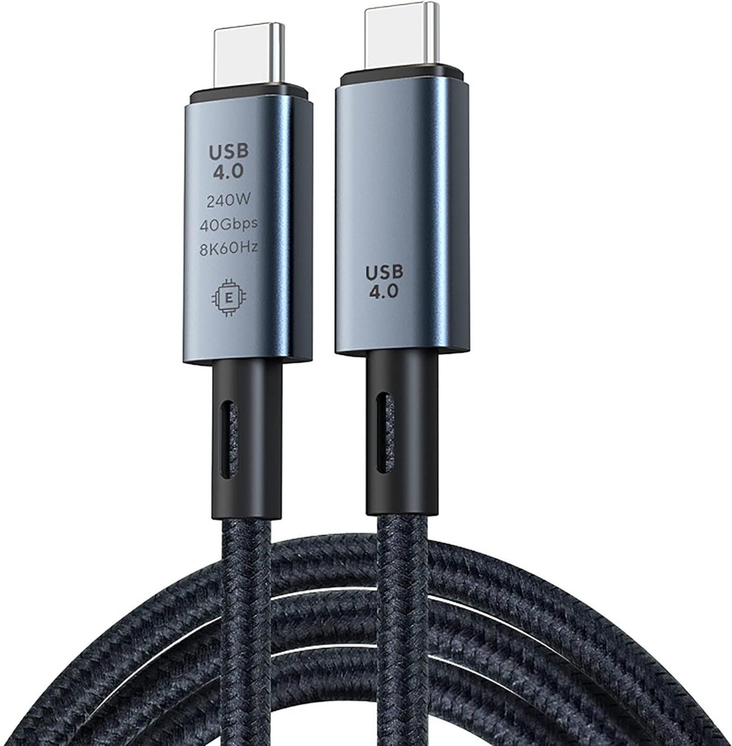 Image of ULTRABYTES Type C 2 m USB4 Cable 240W PD, USB C to USB C Thunderbolt 4 Cable, 8K@60HZ Type-C