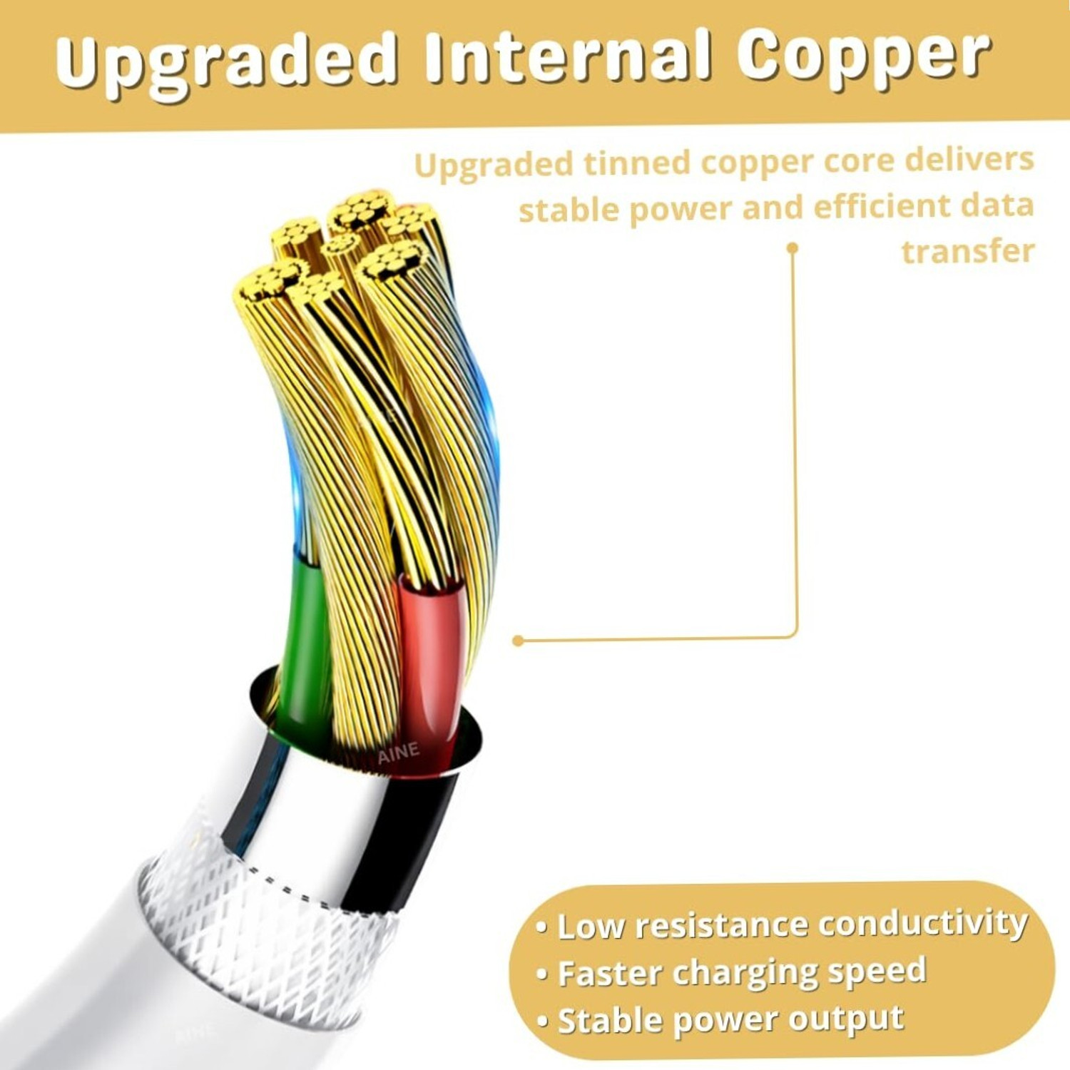 Image of RiVOG USB Type C Cable 12 A 1 m copper 30W Supervooc Usb Type C Charging Data Cable
