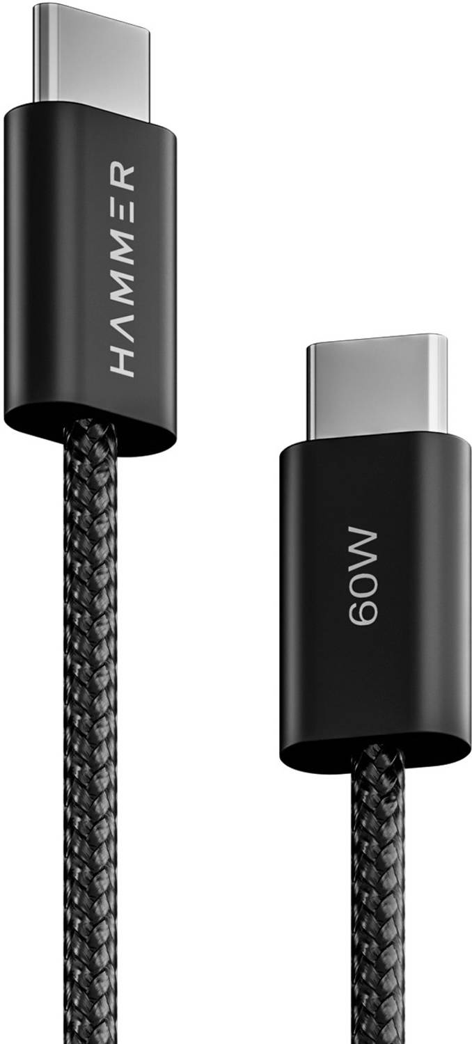 Hammer Type C 3 A 1.2 m Length 60W Fast Chraging Cable, Data Sync,Type C to C Cable