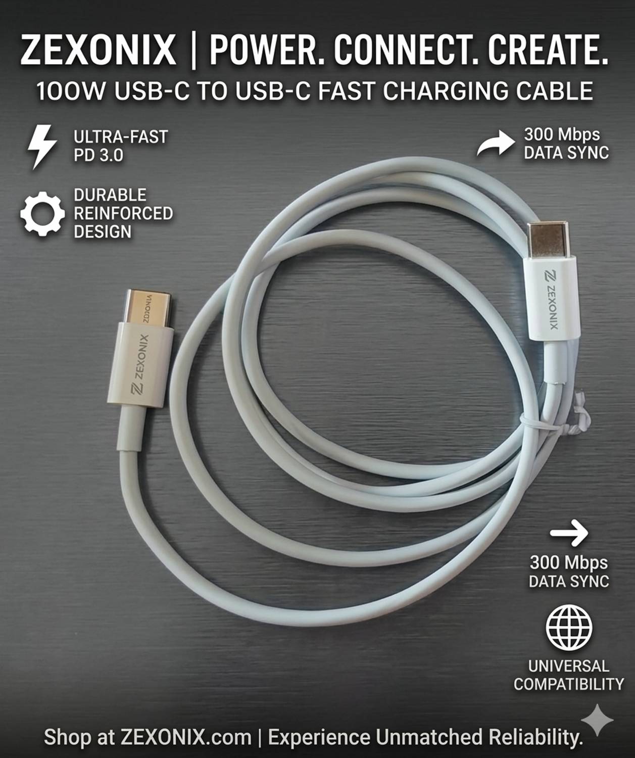 Zexonix Type C 1 m Zx-BC1771C - Zexonix : Flipkart.com