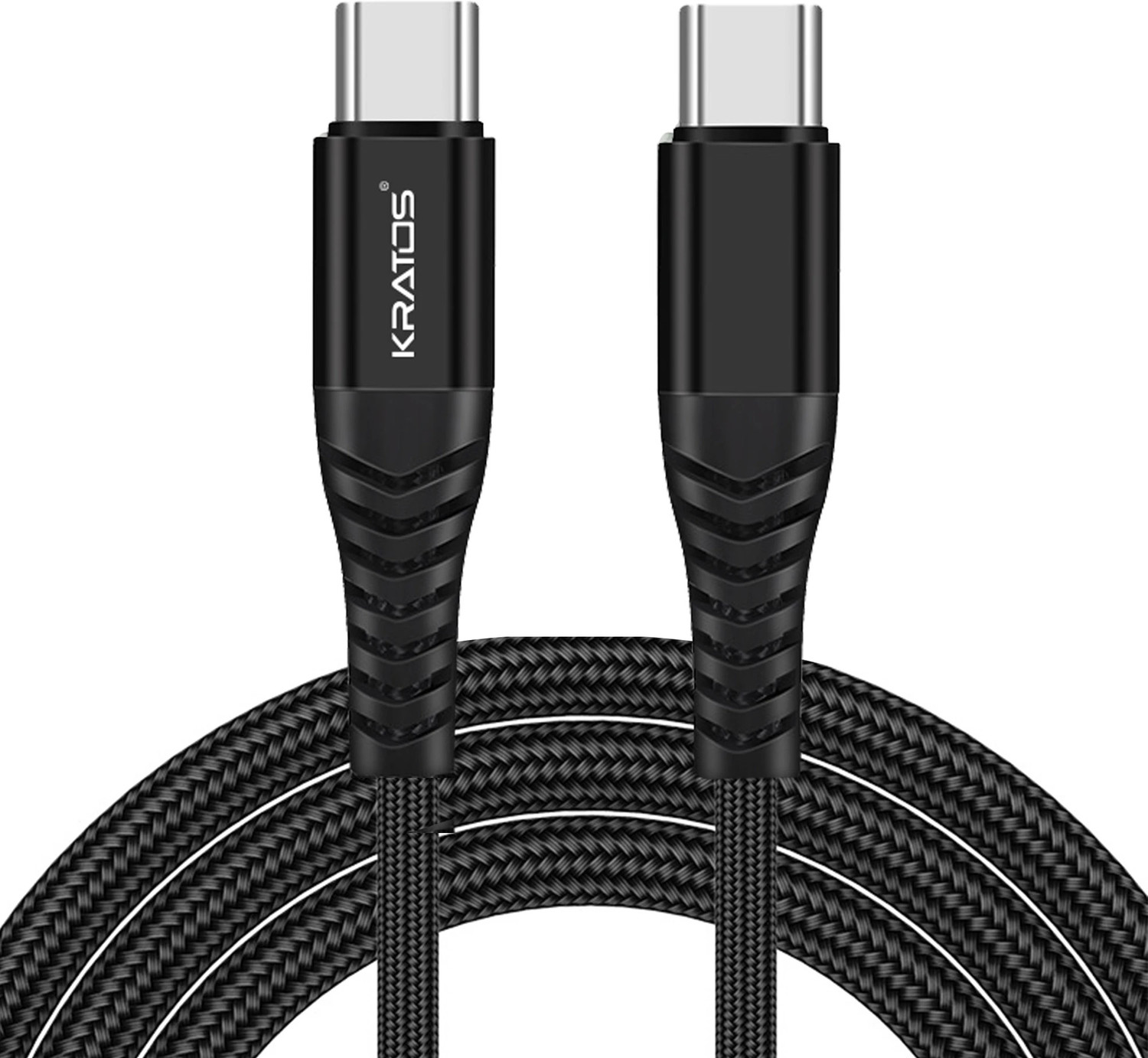 Image of Kratos USB Type C Cable 2.1 A 1 m Fast Charging Type C to Type C