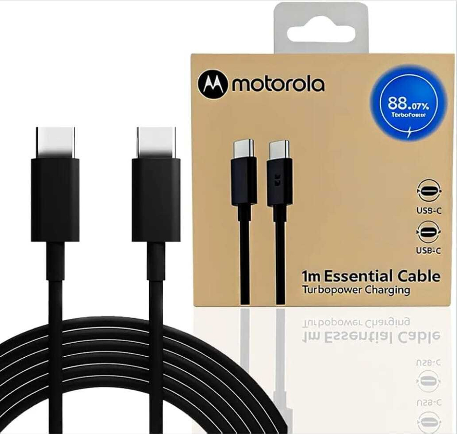 Image of Moto Type C -1 A 1 m Copper MOTOROLA C to C 68w cable