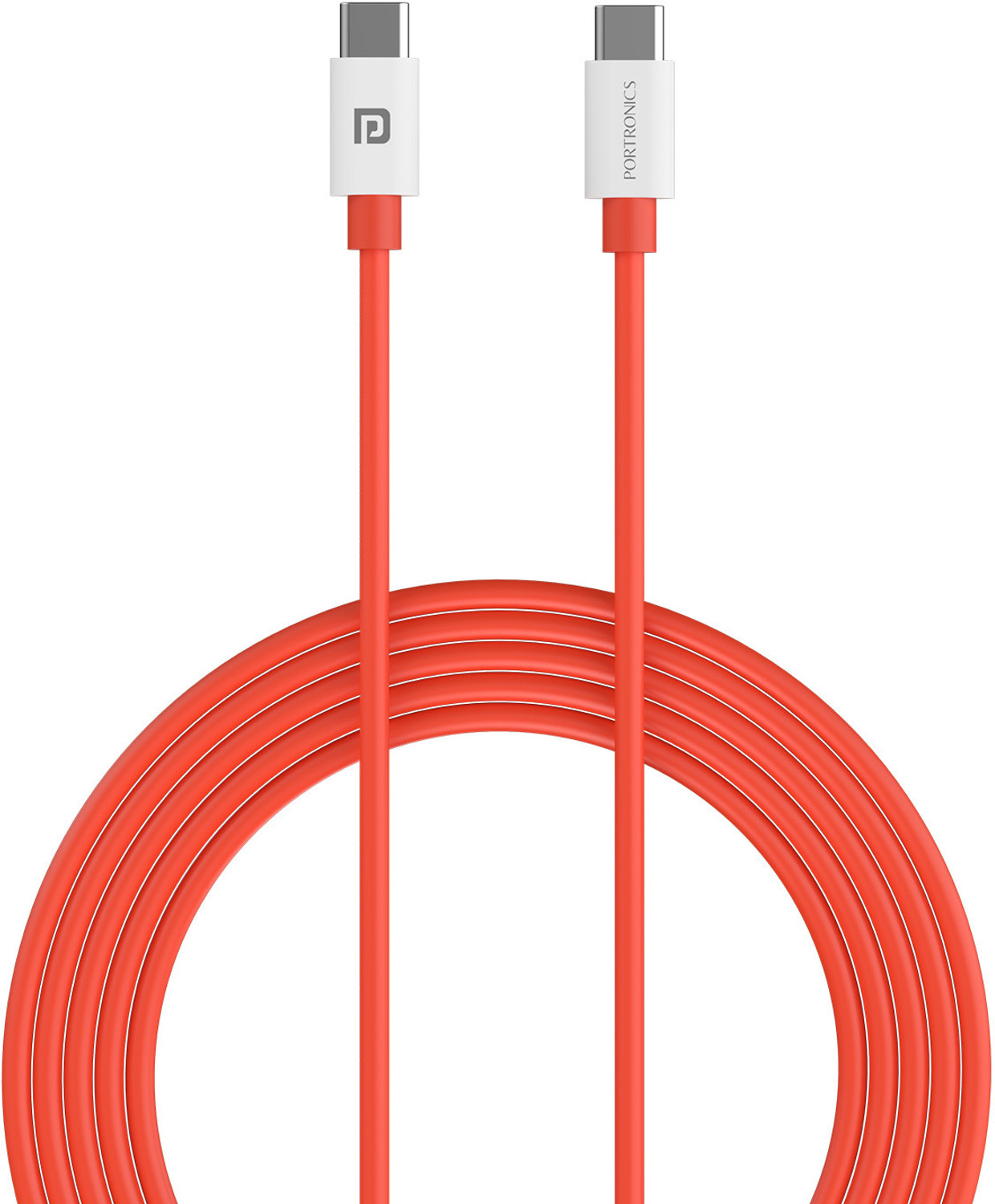 Image of Portronics Type C 3.25 A 1 m Konnect Dash Max 65W Type C to Type C Fast Charging PD Cable with 480Mbps Data Sync