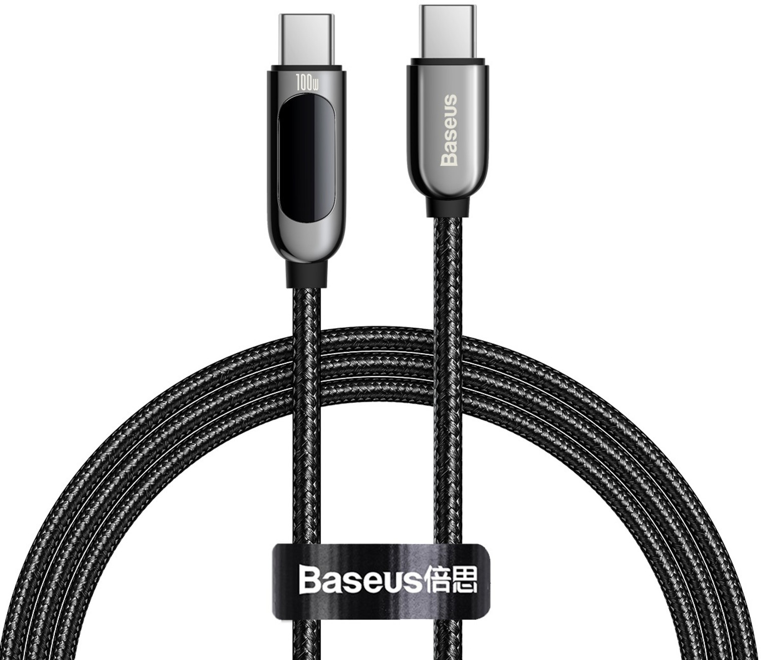 Image of Baseus Type C 1 m Display Fast Charging Data Cable 100W With Smart Indicator