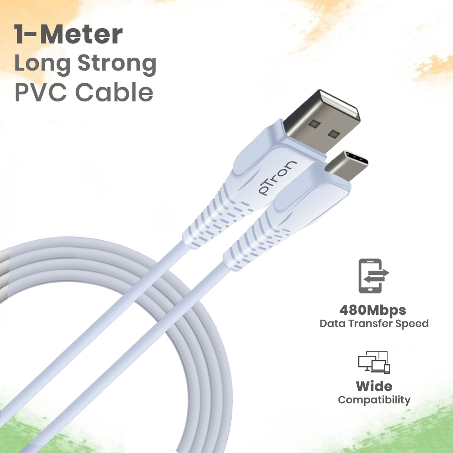 Image of PTron USB Type C Cable 1 m Solero T241