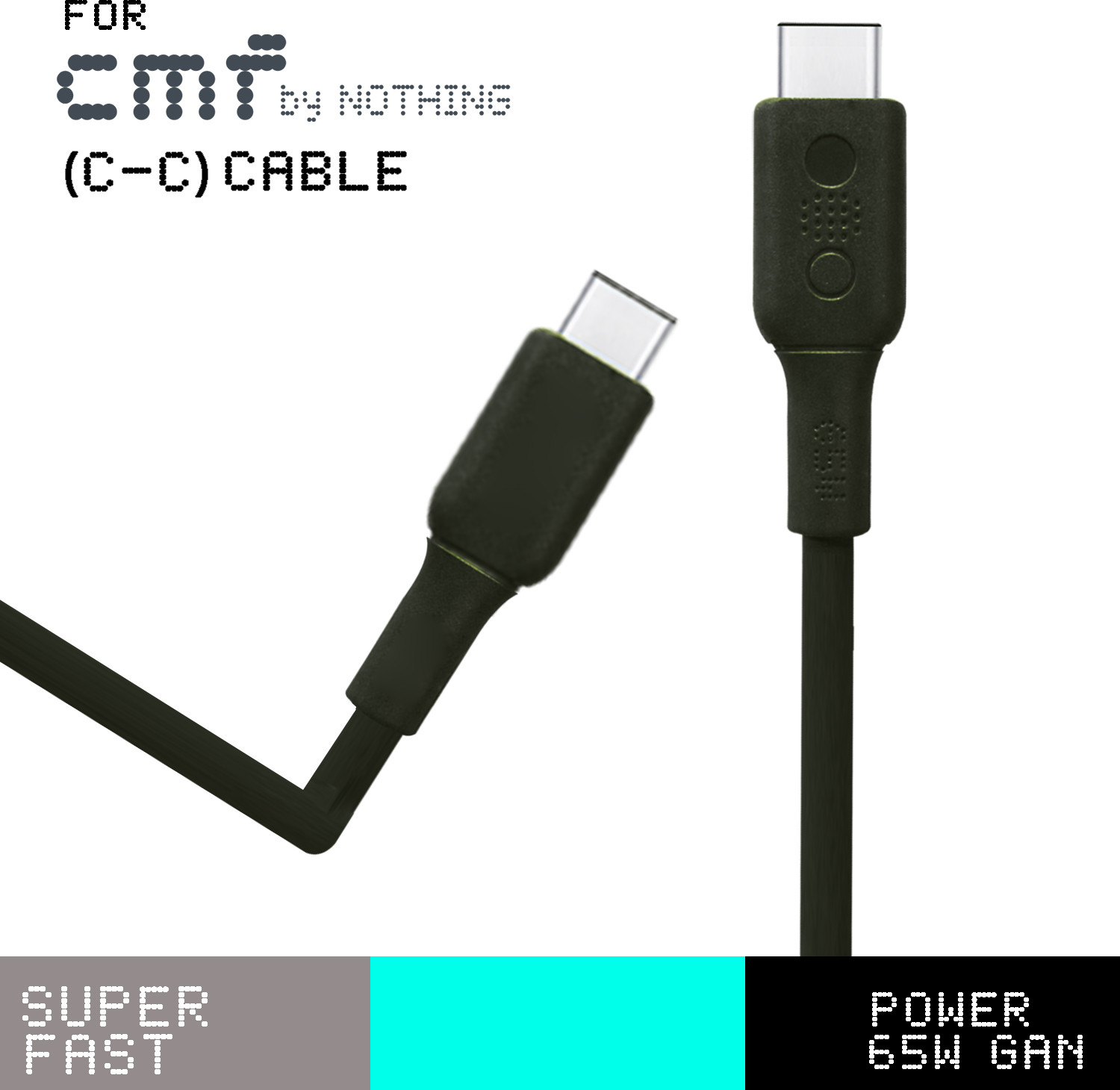 Image of Safa USB Type C Cable 6.5 A 1 m Power GaN 65W SuperFast Type-C To Type-C Data Cable