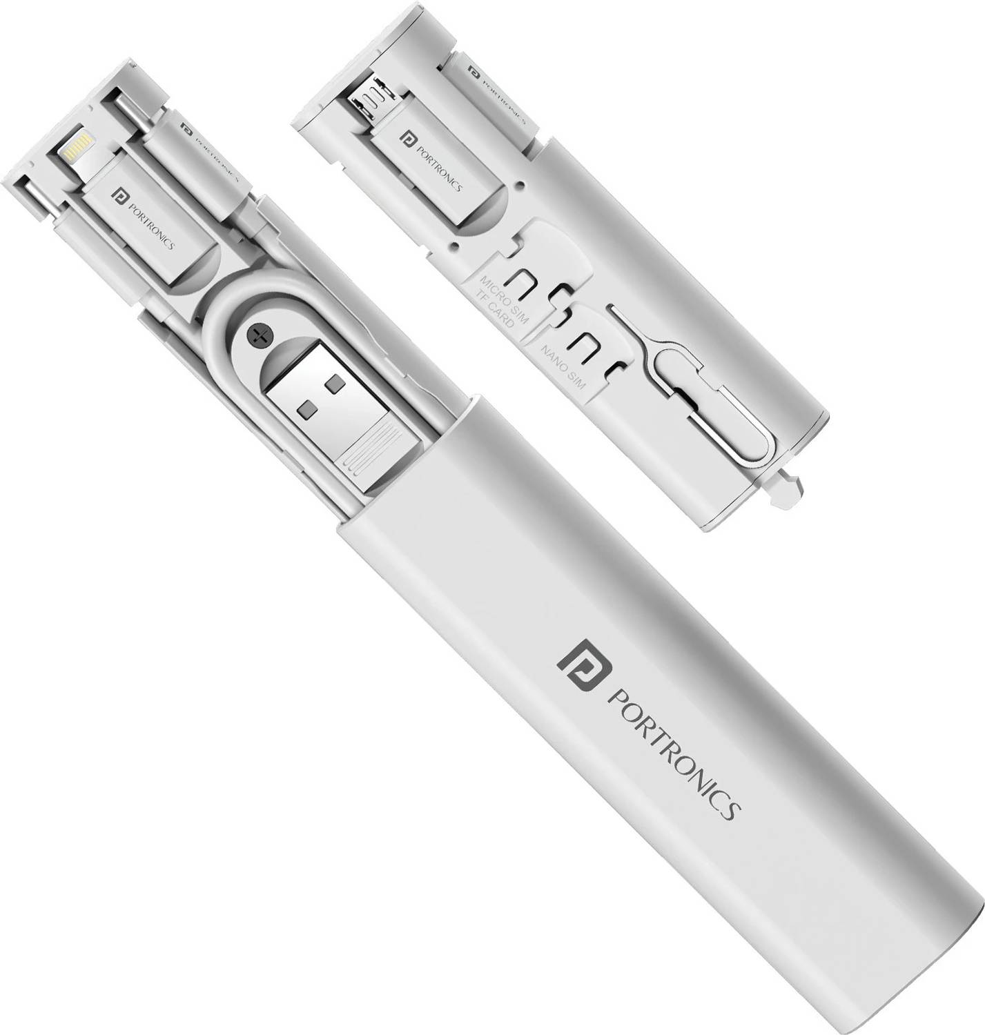 Portronics USB Type C 0.27m Snapcase 3 60W Fast Charging Data Cable