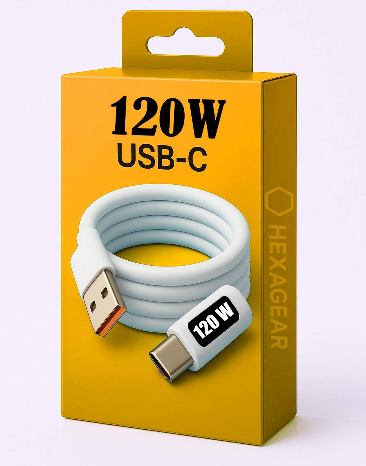 HexaGear USB Type C Cable 1m 120W - Image 1