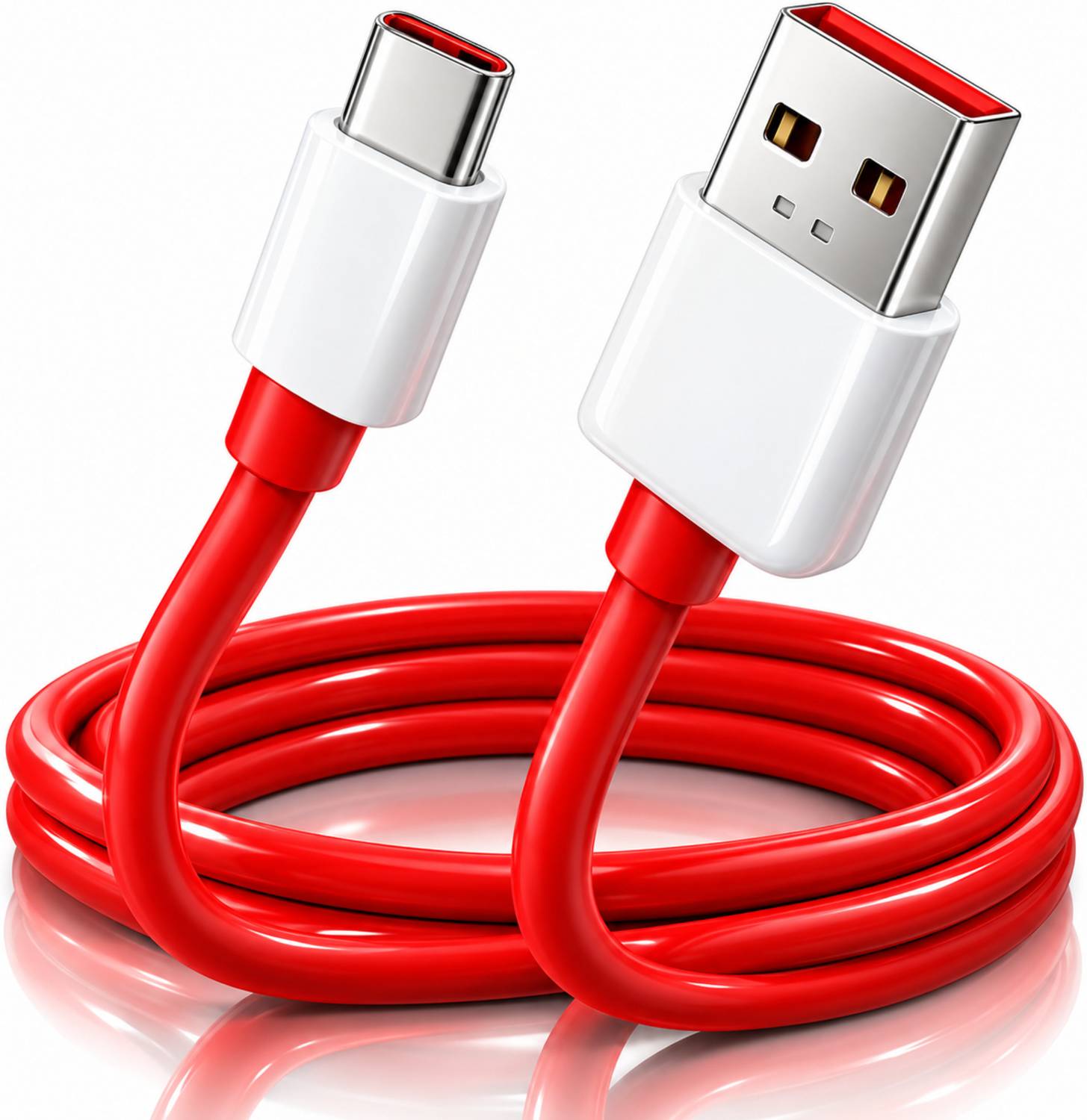 Sulania USB Type C Cable 4 A 1 m PVC 44W Vooc/Flash Technology Supported Fast Charging Datacable