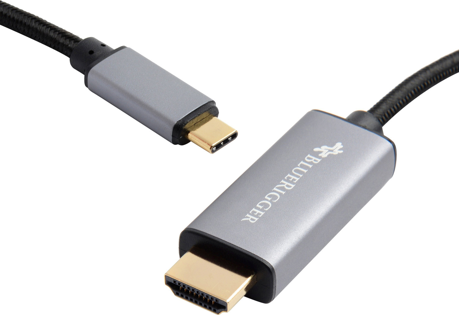 Image of BlueRigger HDMI Cable 2 A 3 m USB C 3.1 to HDMI 4K@60Hz Adapter Cable (Thunderbolt 3 Compatible) for MacBook Pro 2017 /18 /19 /20, MacBook Air /iPad Pro 2020, Surface Book 2, Samsung Galaxy S8 /S9 /S20, Note 10 and more