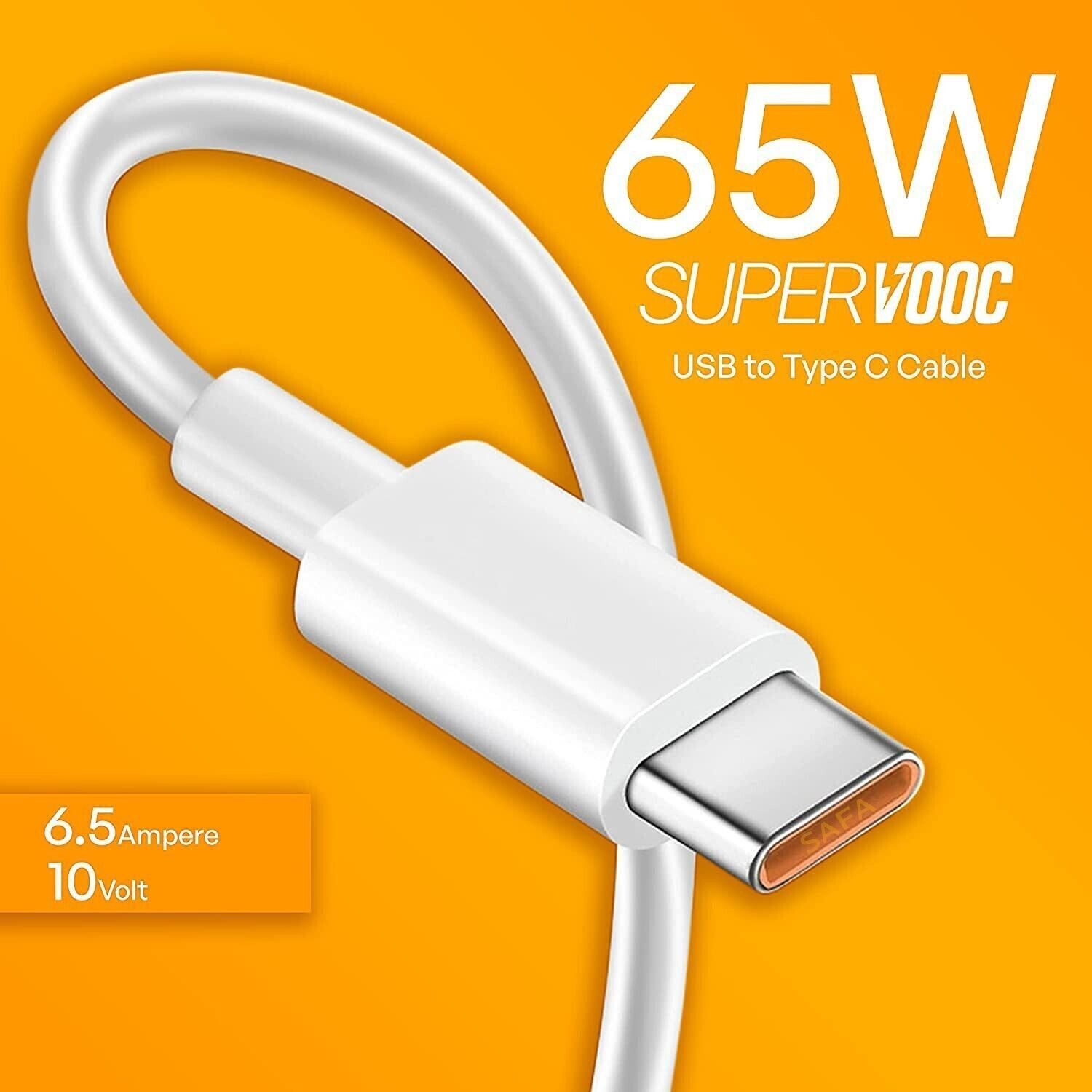 Image of GaN Charger USB Type C Cable 1.01 m 65W /6.5A SUPER FAST CHARGING CABLE TYPE C SUPPORT / SUPERCHARGER / SUPERVOOC / SUPERDART / SUPERFLASH / FLASHCHARGING / VOOC / DART / DASH / WARP / FLASH / TURBO / SONIC / HYPER / RAPID / 55W / 50W / 44W / 33W / 30W / 27 / 25 / 20W / 18W / 15W / FOR OPPO A52 / A53 / A53S / A33 / Y33S / A54 / A55 / A74 / A16 / F15 / F17 / F17 PRO / F19 / F19S / F19 PRO / F19 PRO PLUS / K3 / A9 / A5 / R17 / RENO / RENO 2 / RENO 10X ZOOM / RENO 2F / RENO 2Z / RENO3 / RENO3 PRO / RENO4 PRO / RENO5 PRO / RENO6 / RENO6 PRO / REALME X / XT / X2 / X2 PRO / X3 / 5 PRO / X50 PRO / 6 / 6i / 6 PRO / 7 / 7i / 7 PRO / X7 / X7 PRO / X7 MAX / 8 / 8S / 8i / 8 PRO / GT MASTER EDIITION / GT NEO 2 / C25 / C25S / NARZO 30A / 50A / 10 / 20 / 20 PRO / 30 / 30 PRO /