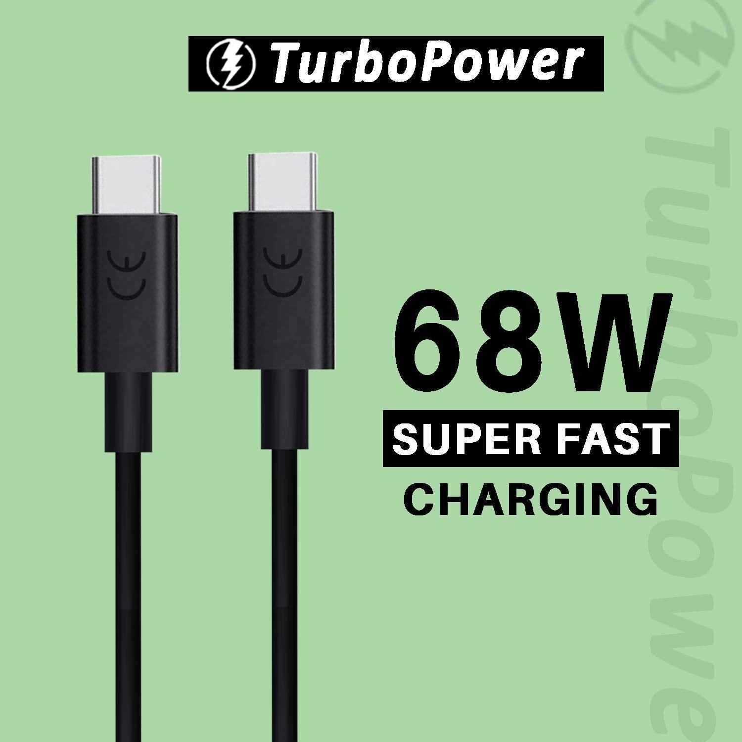 WAALZOX USB Type C Cable 3 A 1 m 68W Turbo Power Type C To Type C Data Cable