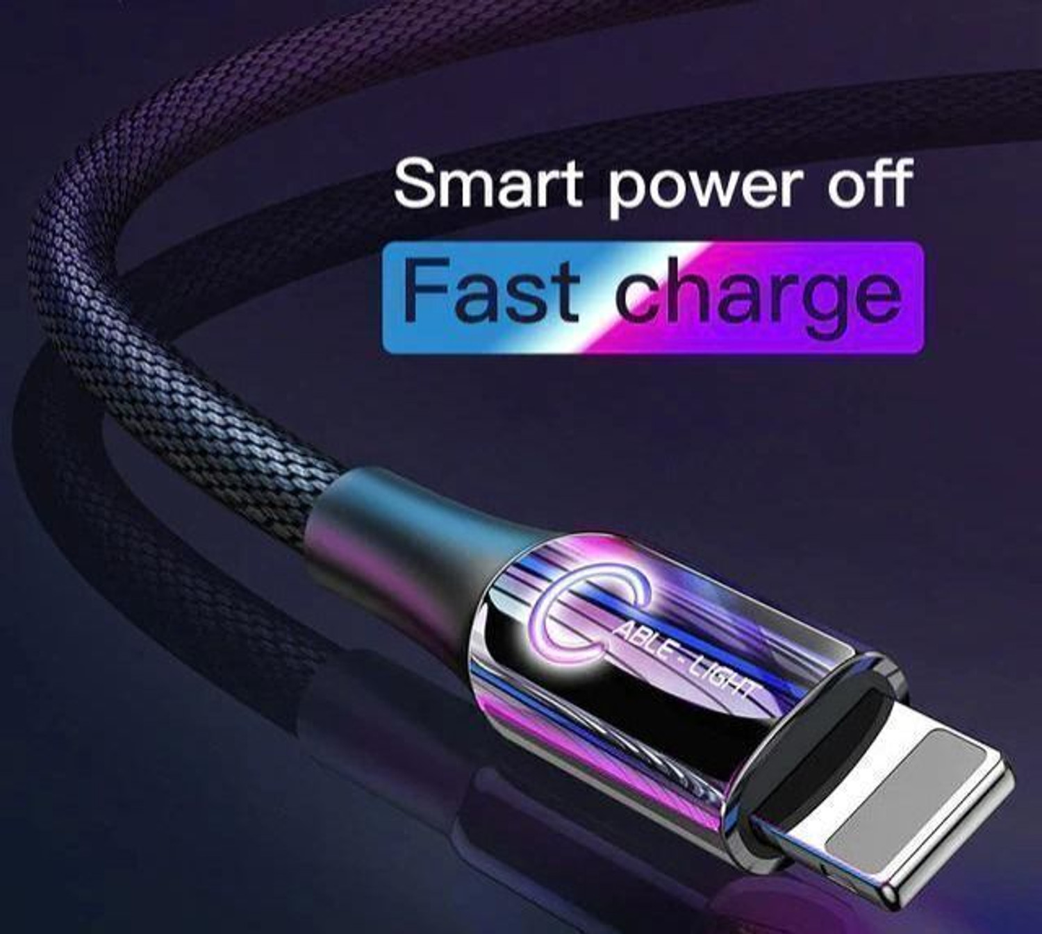 Image of CLAT USB Type C Cable 3 A 1.1 m with Intelligent Power Off Led Light and Quick Charging Indicator