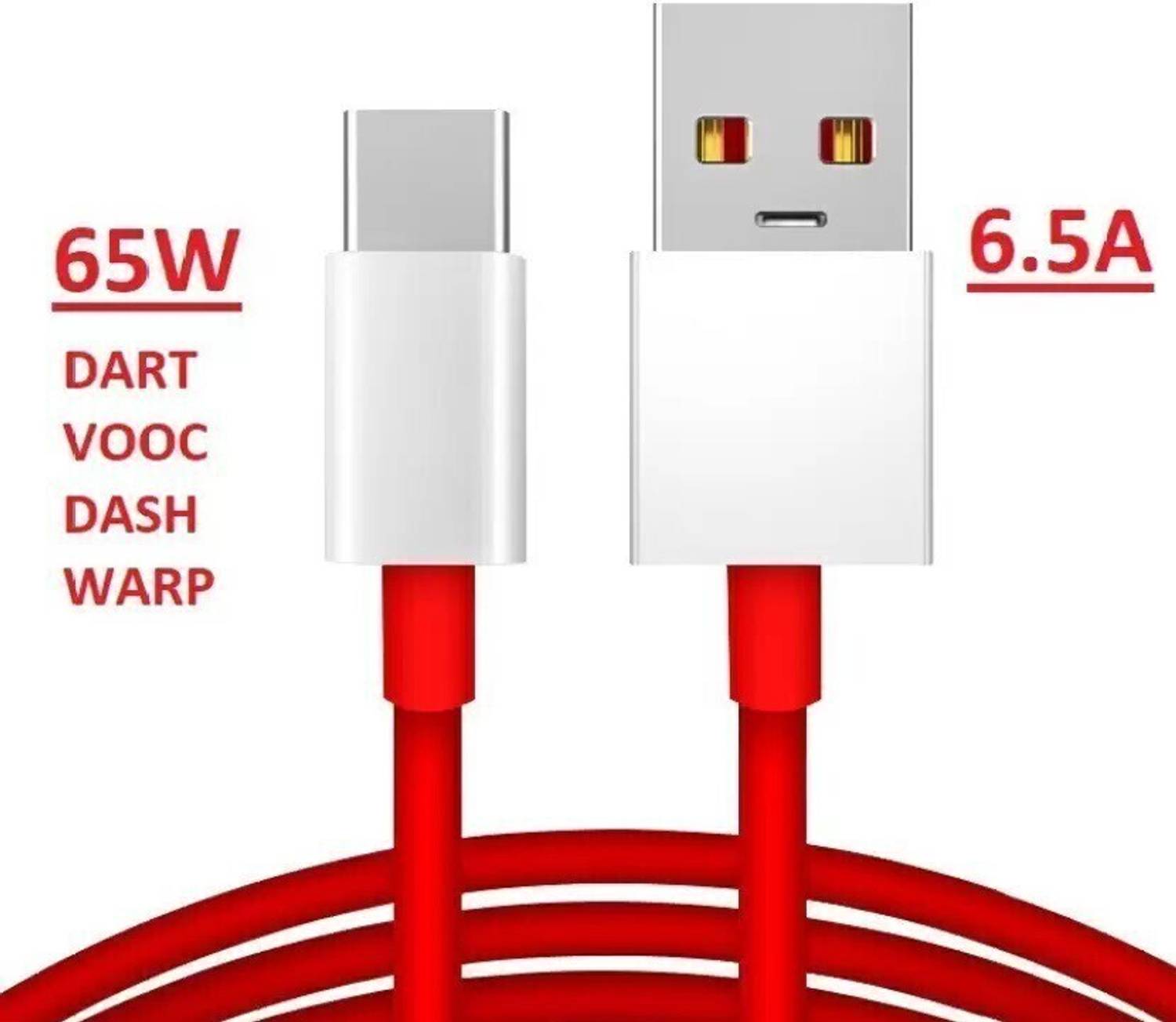 BLACKHAT USB Type C Cable 8 A 1 m ORIGINAL 65W WARP CHARGE TYPE C CABLE