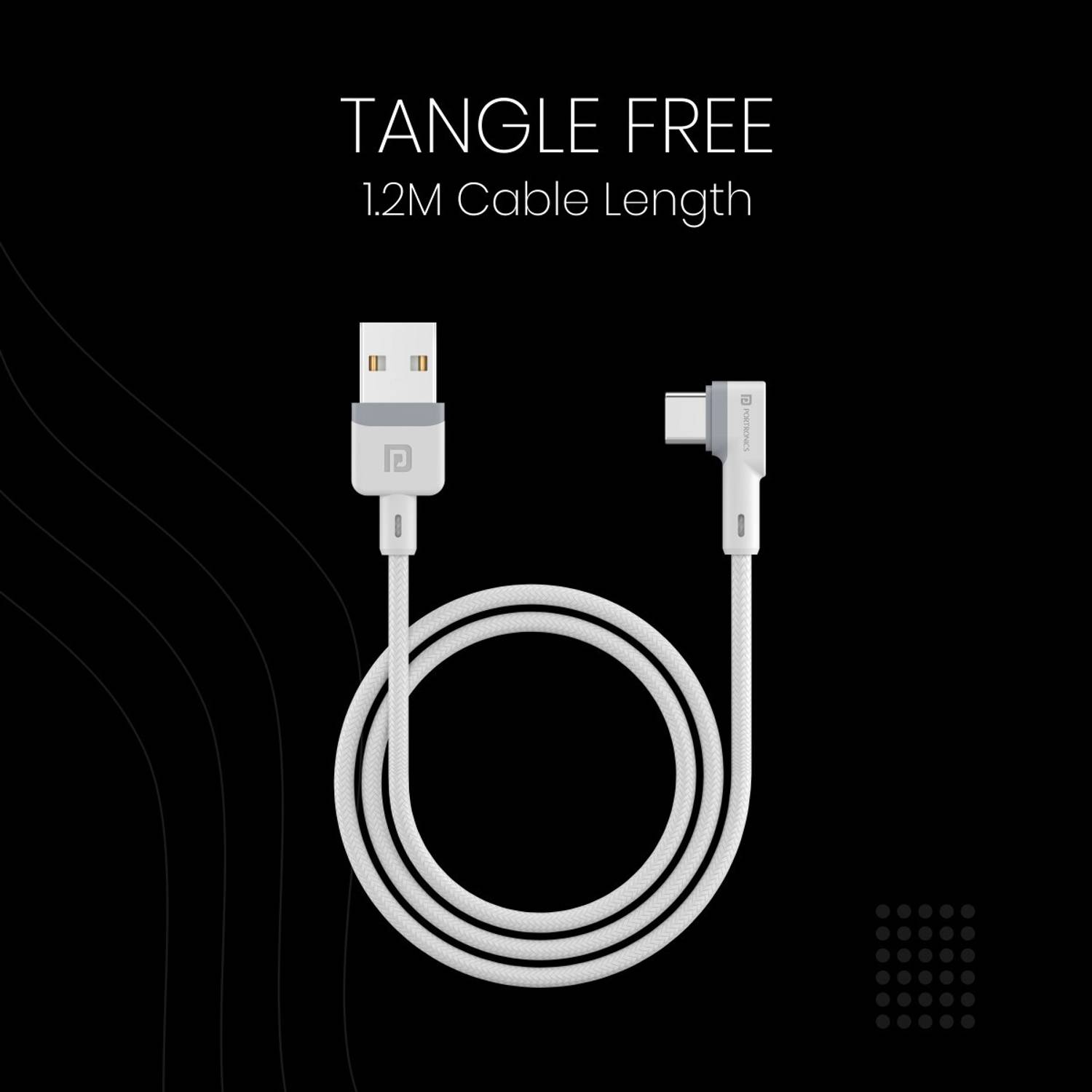 Portronics USB Type C Cable 3A 1.2m - Image 3