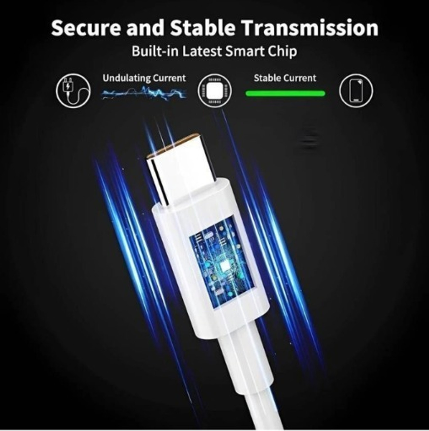 Image of vivo USB Type C Cable 4 A 1 m Aluminum USB Type C Cable