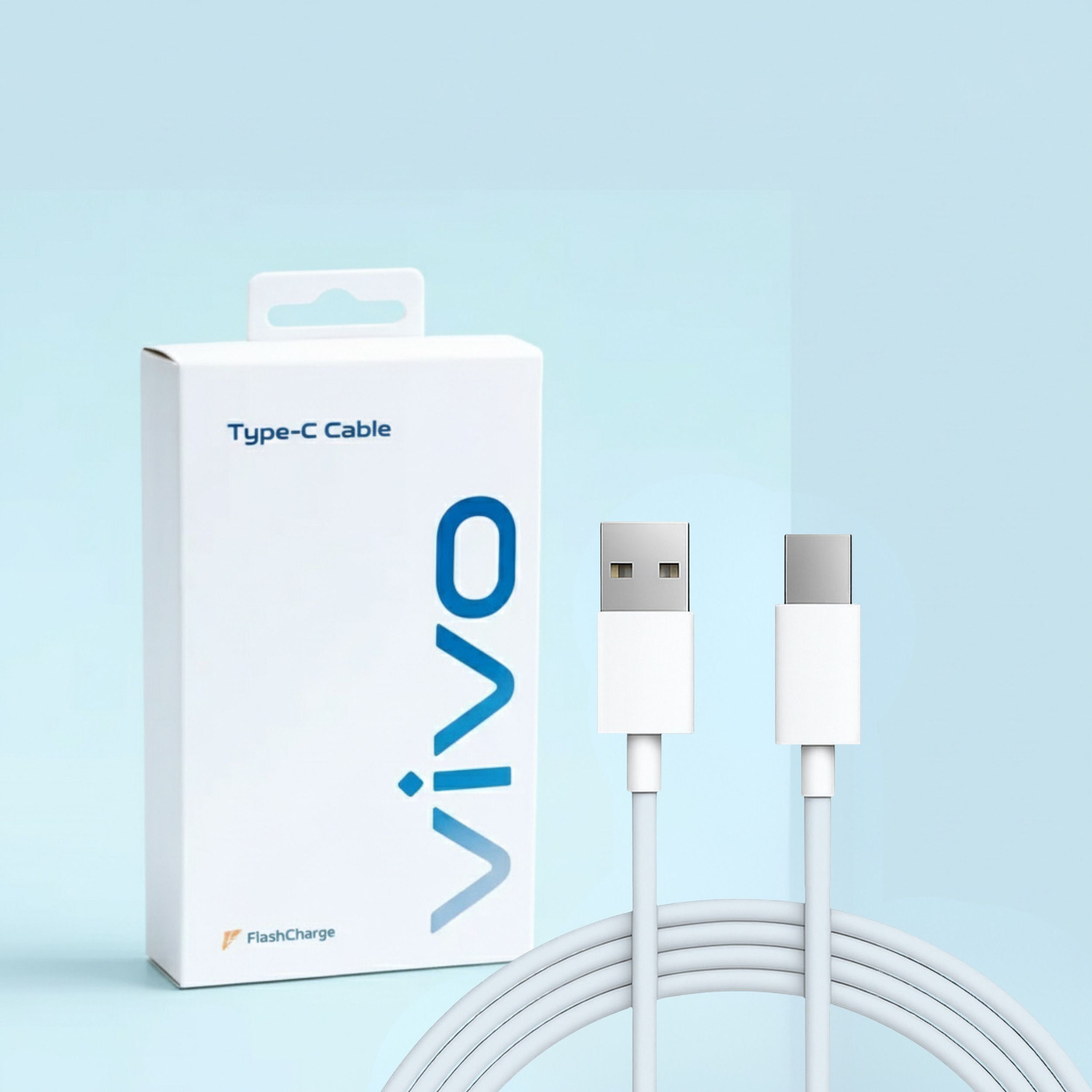 Image of vivo USB Type C Cable 4 A 0.97 m Copper Original USB Type C Mobile Data Charging Cable