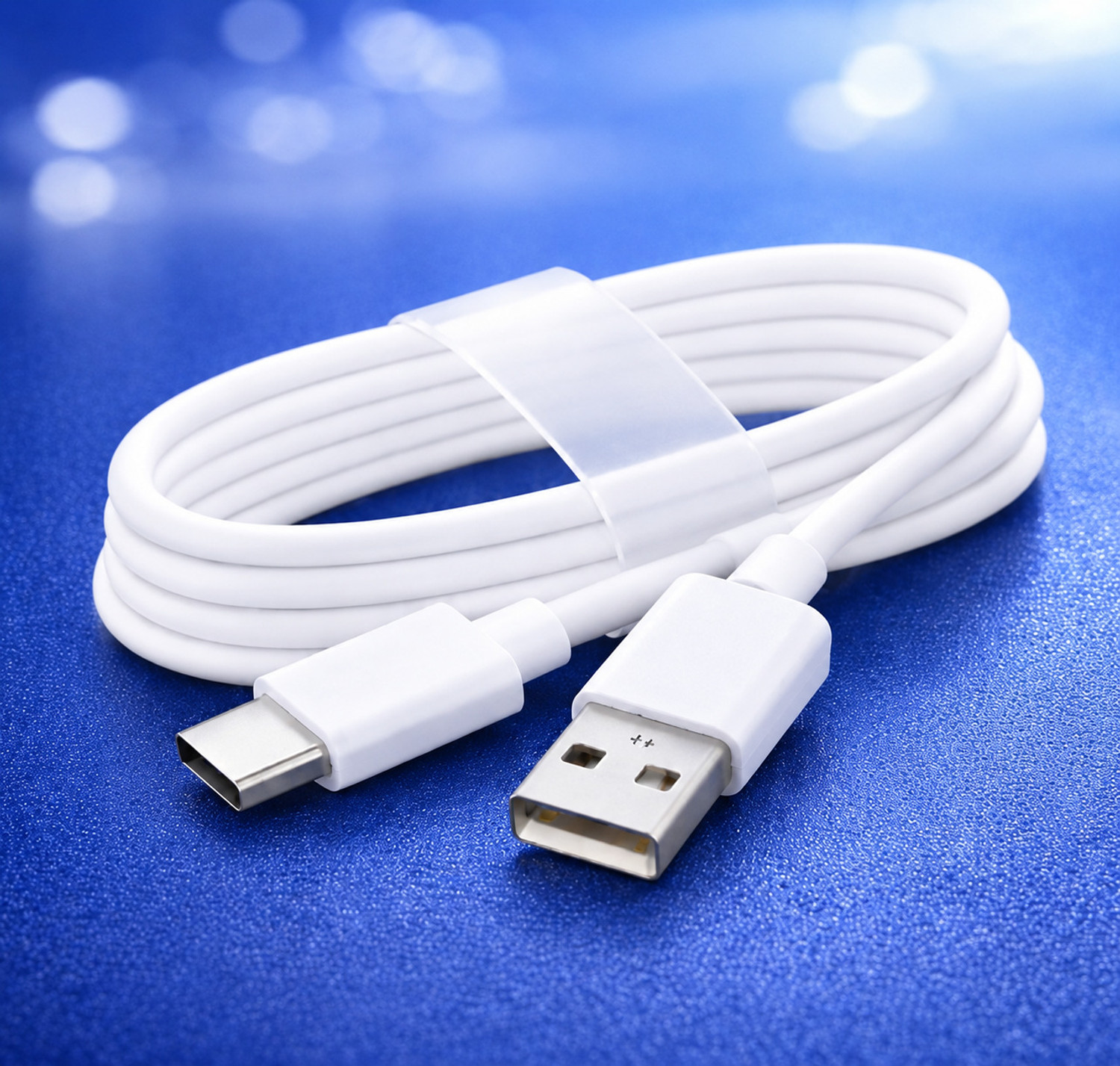 Image of vivo USB Type C Cable 3 A 1 m Aluminum Foil USB Type C 65W Turbo Charging Cable