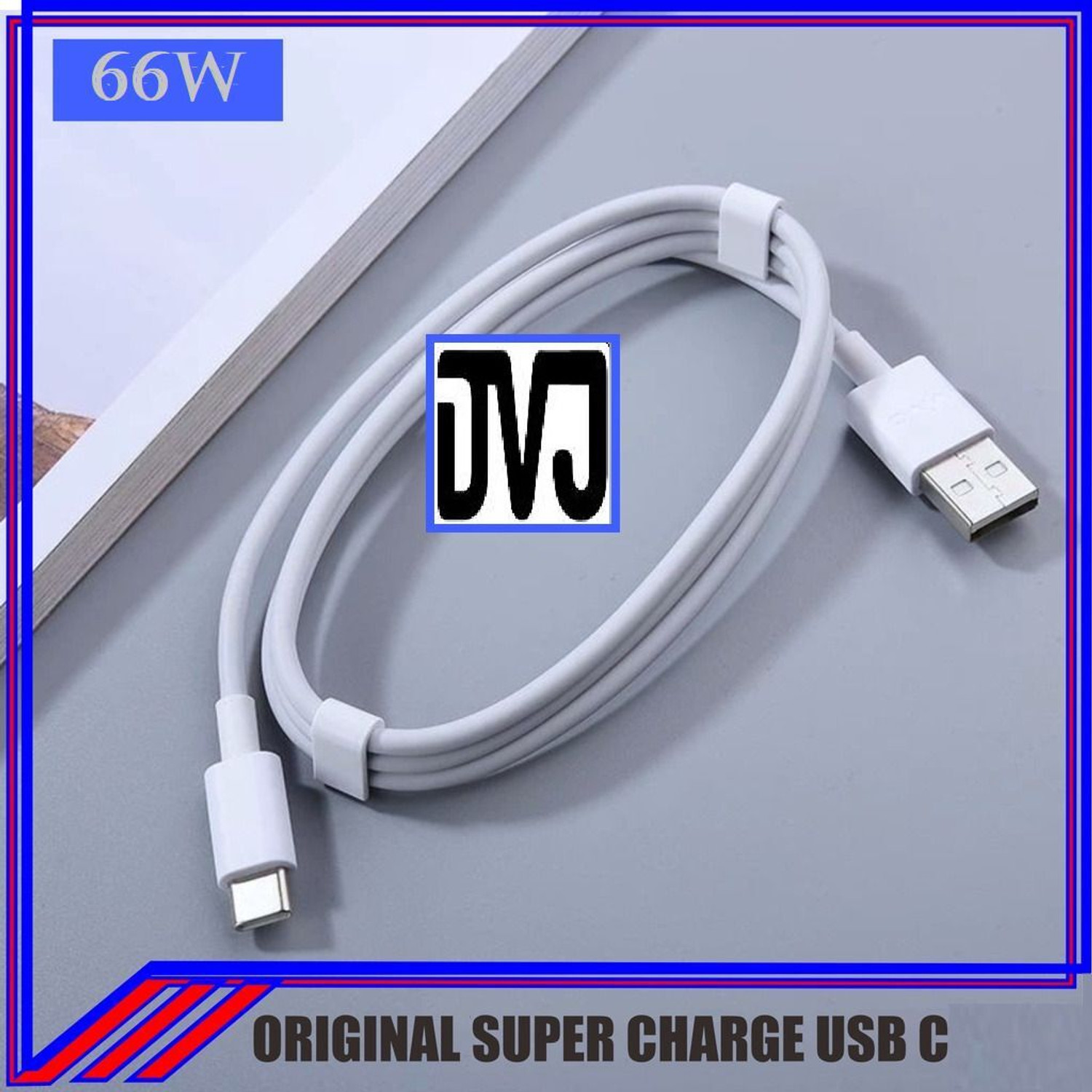 Image of DVJ USB Type C Cable 2 A 1 m 66W FLASH CHARGE DATA CABLE FOR vivo iQOO 3 / 7 / Z3 / Z5 /Z7