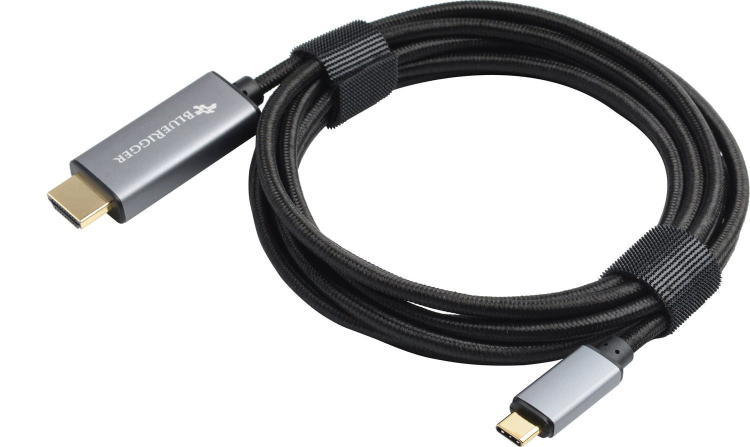 Image of BlueRigger HDMI Cable 2 A 3 m USB C 3.1 to HDMI 4K@60Hz Adapter Cable (Thunderbolt 3 Compatible) for MacBook Pro 2017 /18 /19 /20, MacBook Air /iPad Pro 2020, Surface Book 2, Samsung Galaxy S8 /S9 /S20, Note 10 and more