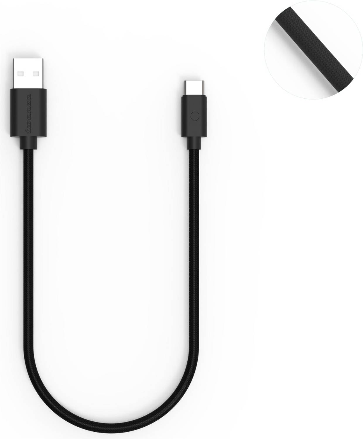 twance USB Type C Cable 0.25m Braided Pack of 2 - Image 3