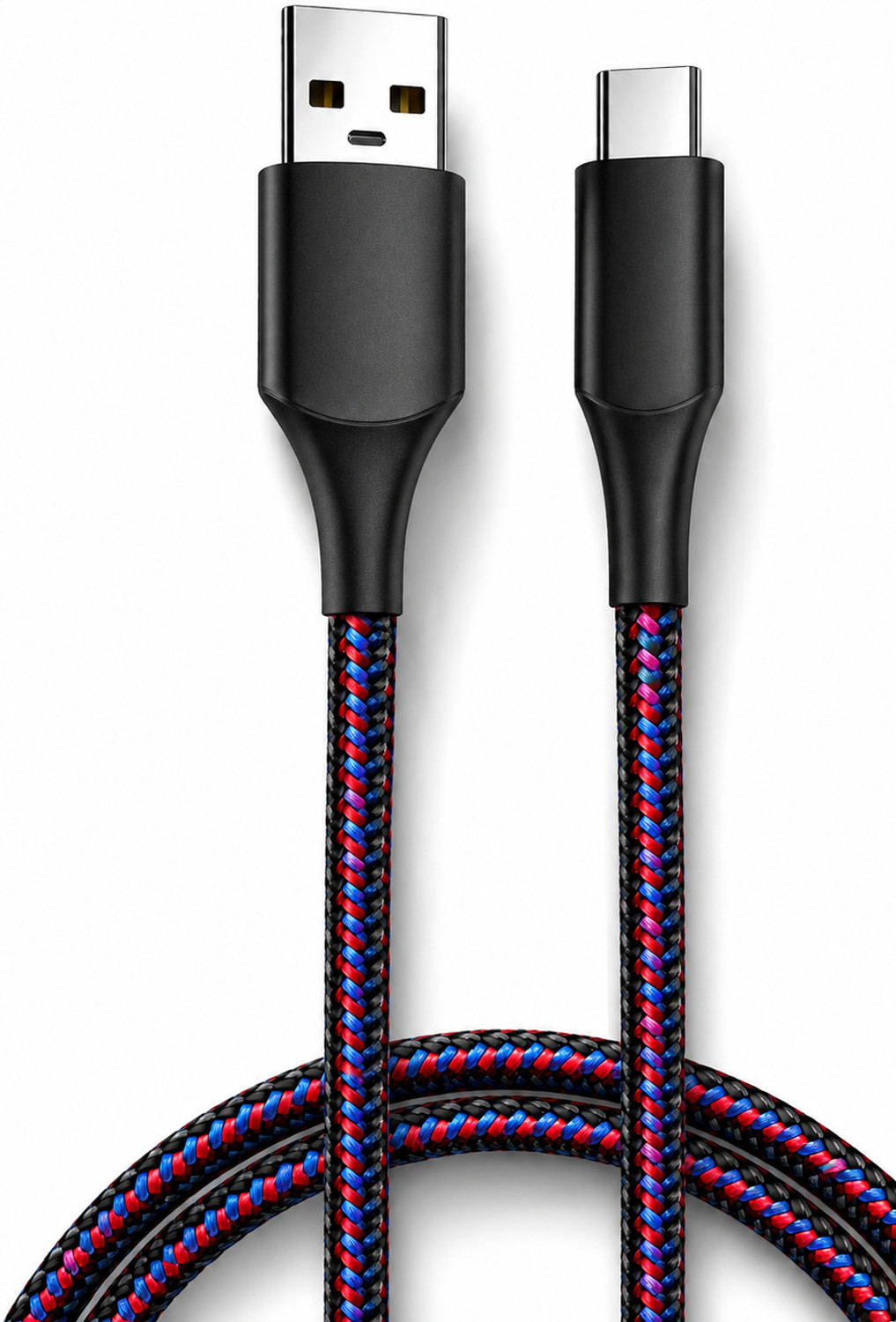 Image of ULTRADART USB Type C Cable 1 m 100W SuperVOOC Fast Charging USB Type C Cable 10A Braided Warp Dash Dart Flash Charge Data Sync Cable for Android Mobile Phones