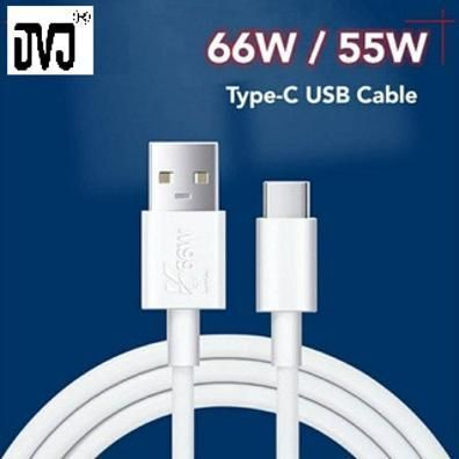 Image of DVJ USB Type C Cable 2 A 1 m 66W FLASH CHARGE DATA CABLE FOR vivo iQOO 3 / 7 / Z3 / Z5 /Z7