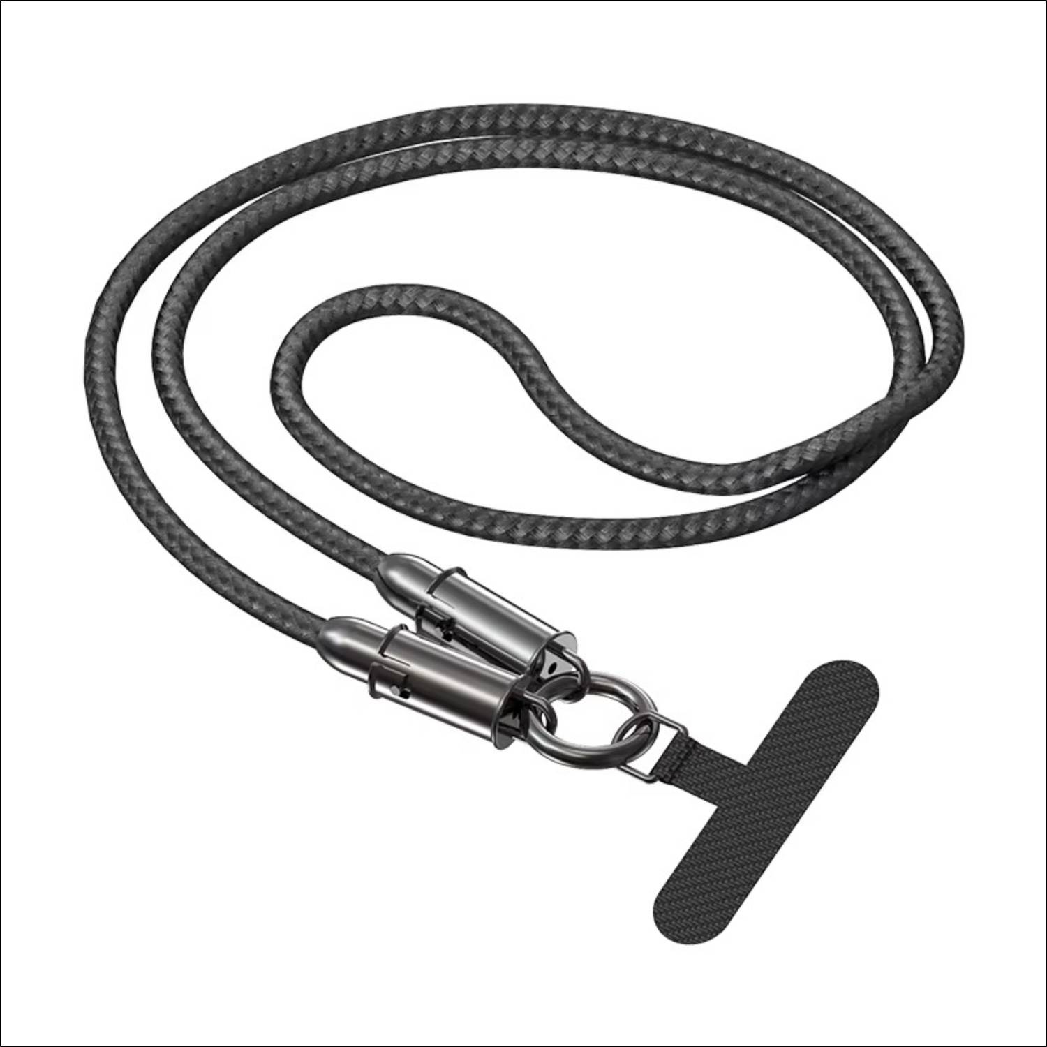 F5 SmartTech 1.2m USB-C to USB-C Cable with Phone Lanyard - Image 1