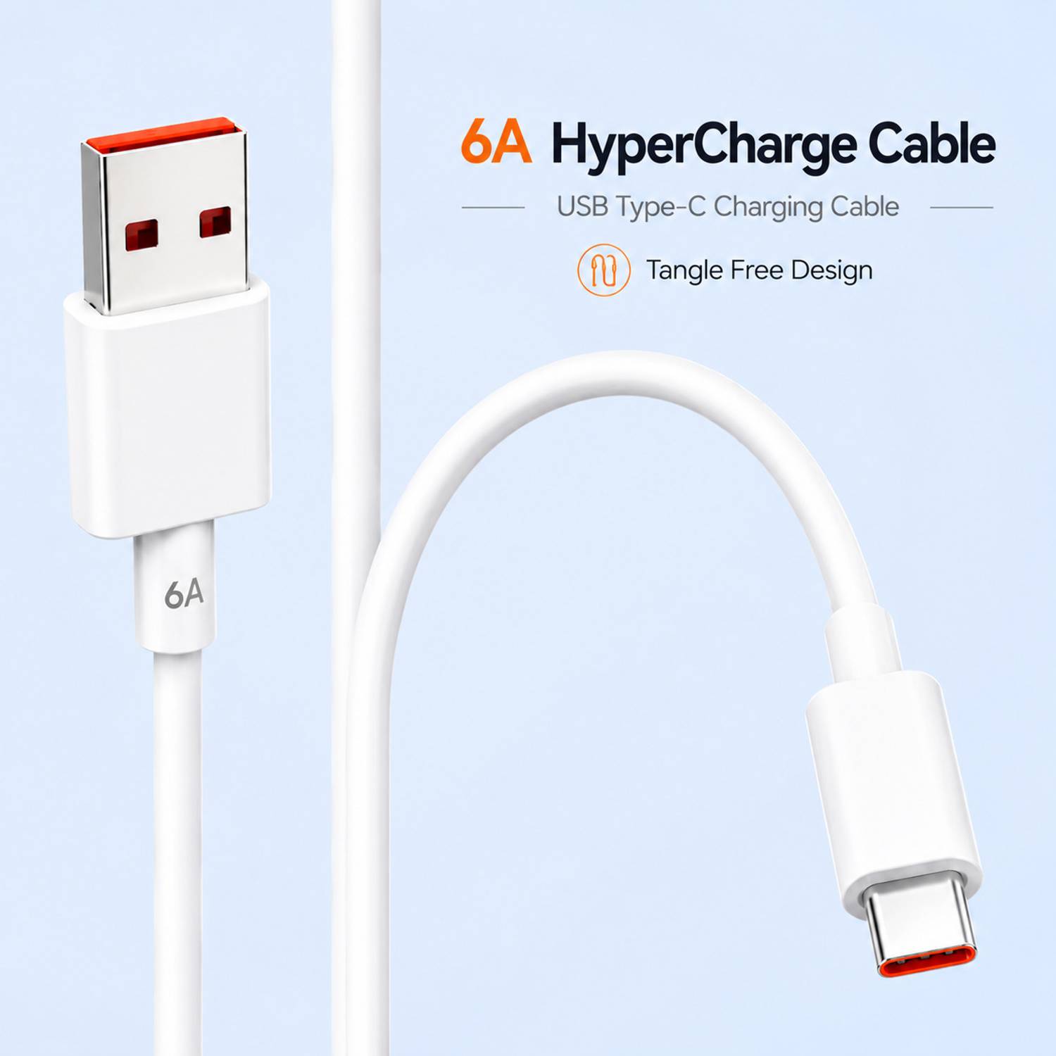 NYC Simplify Your Life USB Type C Cable 6 A 1 m 6A HyperCharge Cable | Durable TPE material|Xiaomi Official Authentic Product 67Watt/6A Type C Fast SonicCharge 3.0 120Watt Max Data Cable