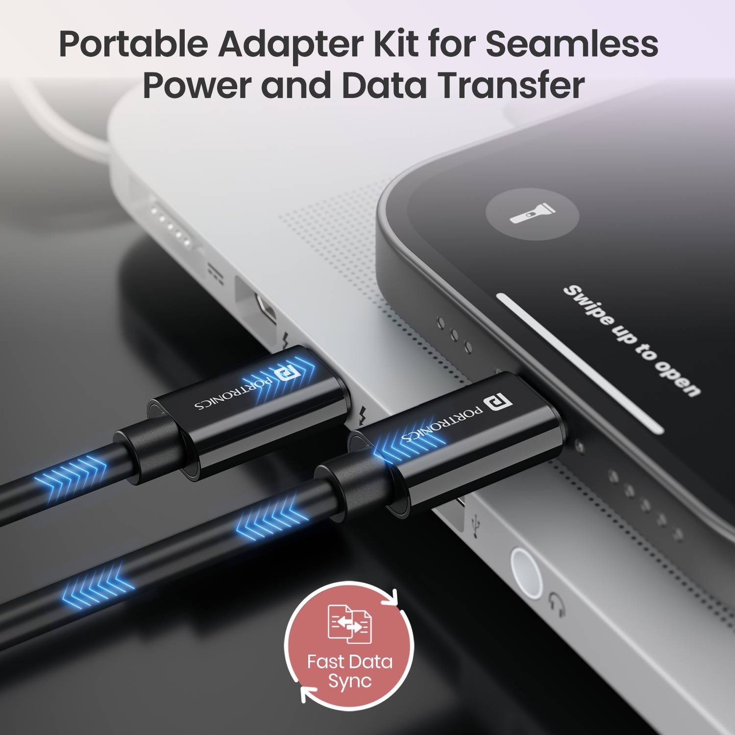 Portronics Snapcase 4 60W Multifunctional Cable Kit (0.27m) - Image 5