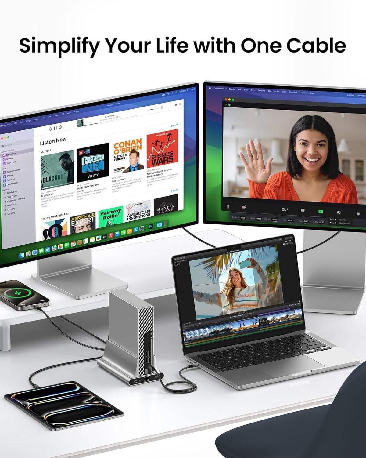 Image of Forida USB Type C Cable 1 m USB4 USB-C to USB-C Cable 240W PD 3.1, 40Gbps Data, 8K@60Hz Video, Thunderbolt 4 /3 Compatible Type-C Display & Fast Charging Cable for MacBook, iPad, iPhone 15, Laptop, Monitor