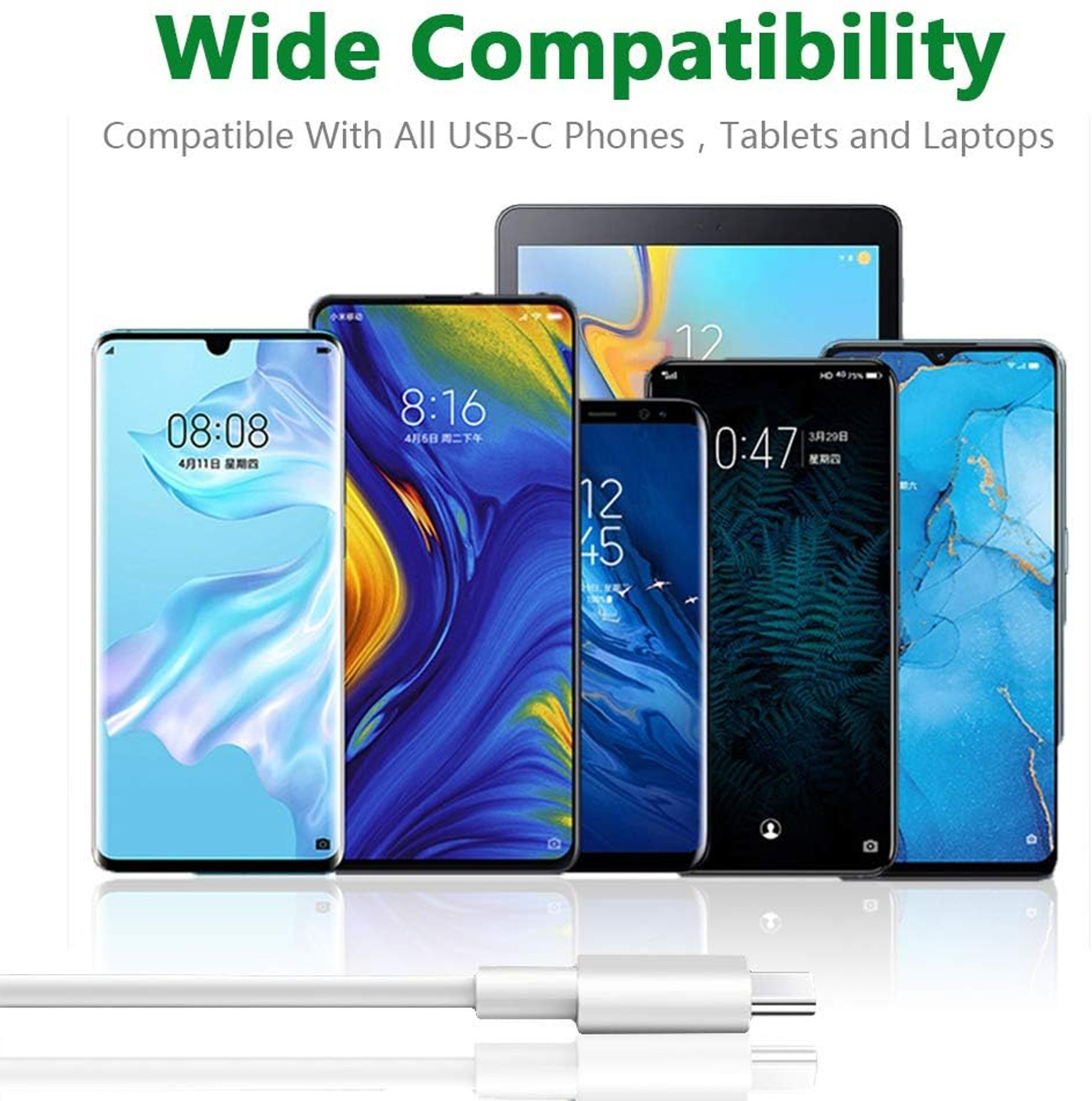 Image of XORTIC USB Type C Cable 1.01 m OEM 65W /80W SUPERVOOC /WARP /SUPERDART /VOOC ULTRA FAST CHARGER CABLE