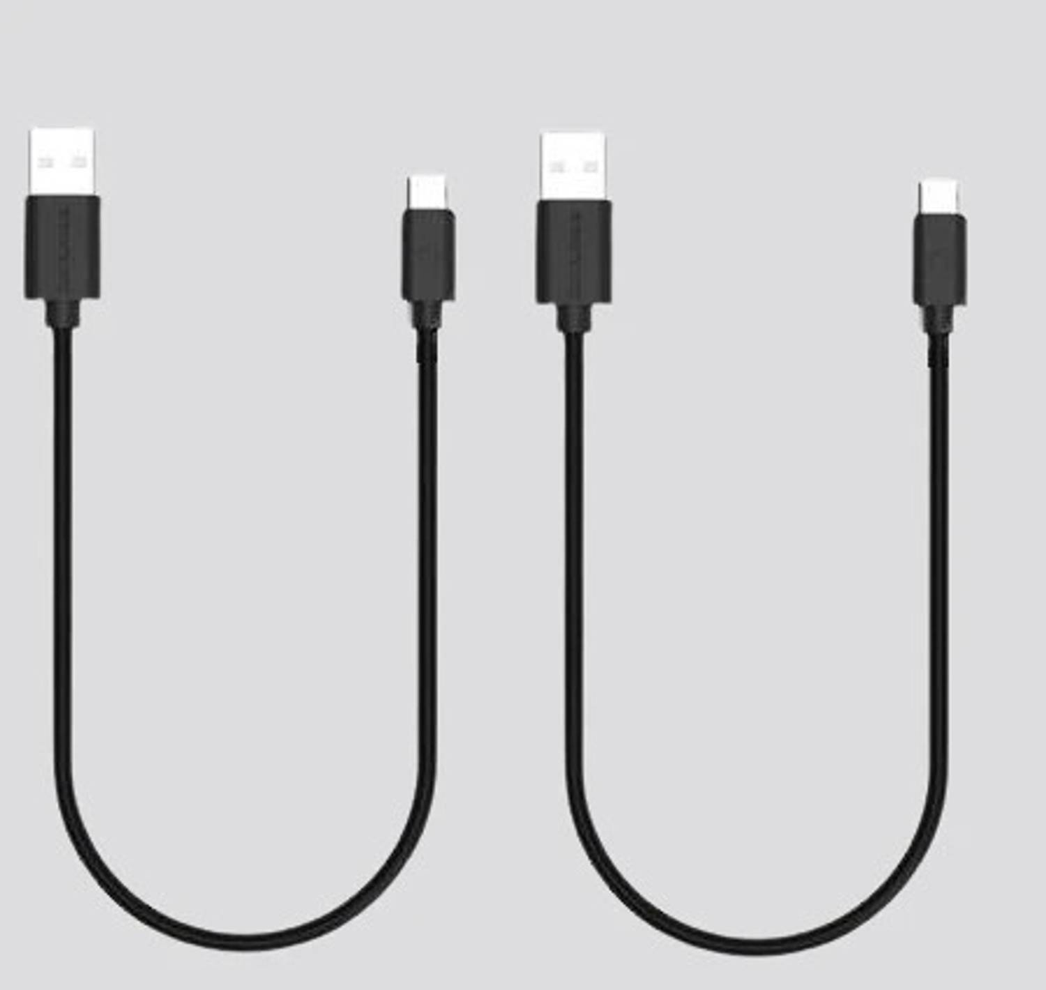 twance USB Type C Cable 0.25m Braided Pack of 2 - Image 1