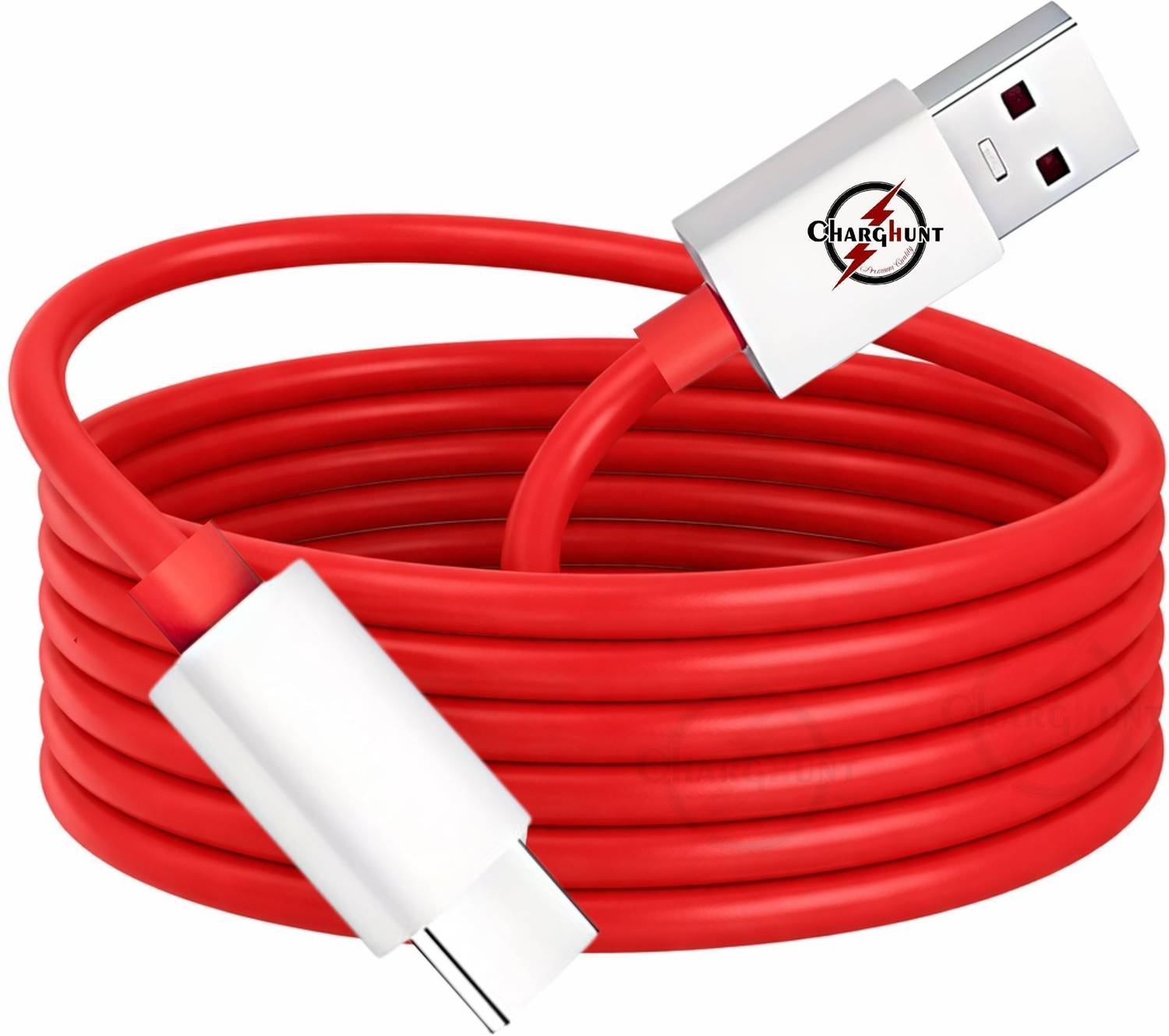 ChargHunt USB Type C Cable 7 A 1 m Copper 2 Meter USB Type-C Data Cable supporting VOOC, SuperVOOC, Dash, Warp, and Quick Charge technologies