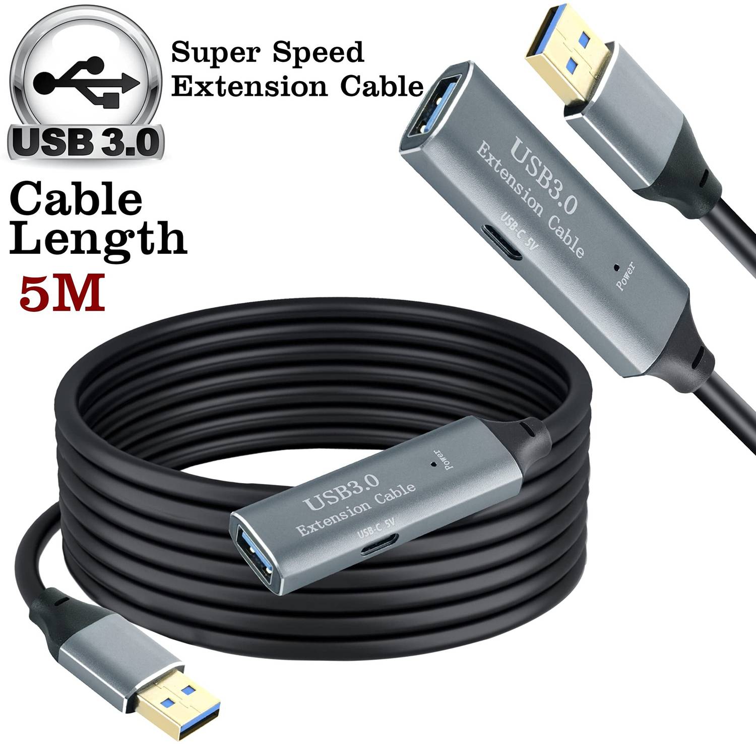 Adattatore USB Type-C Maschio A Femmina – Prolunga E Converti Senza Perdita Di Velocità